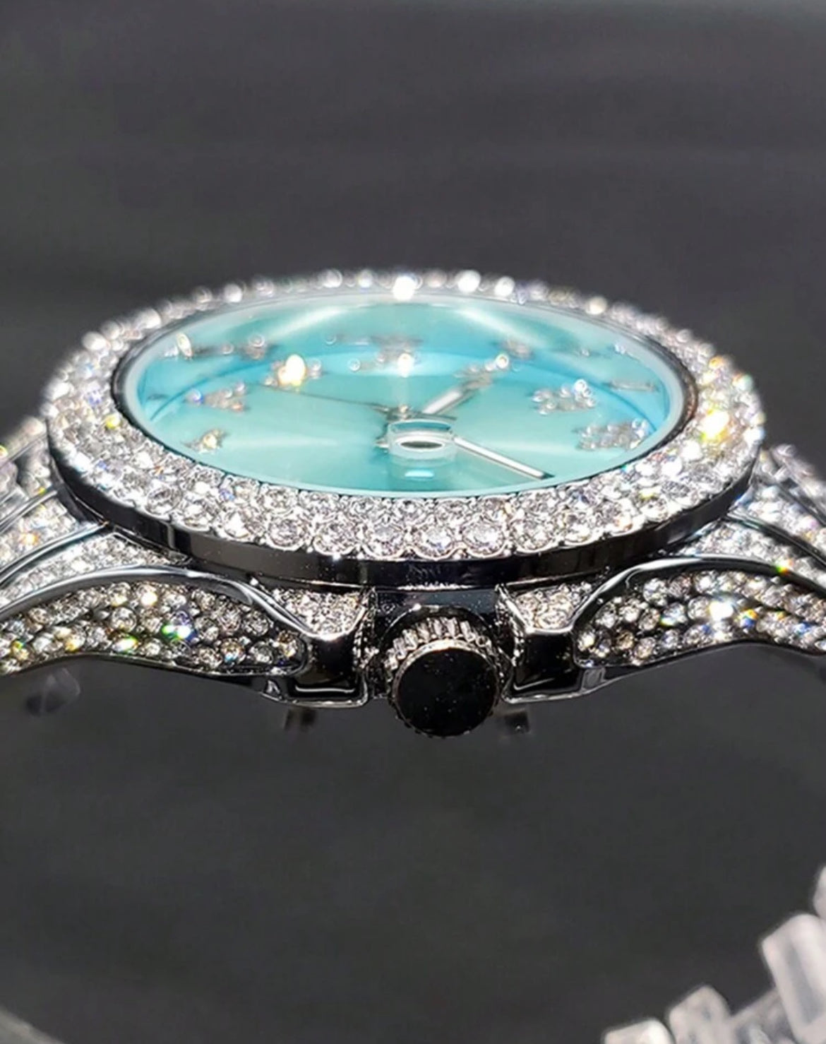 Ocean Iced Out Watch (Unisex)