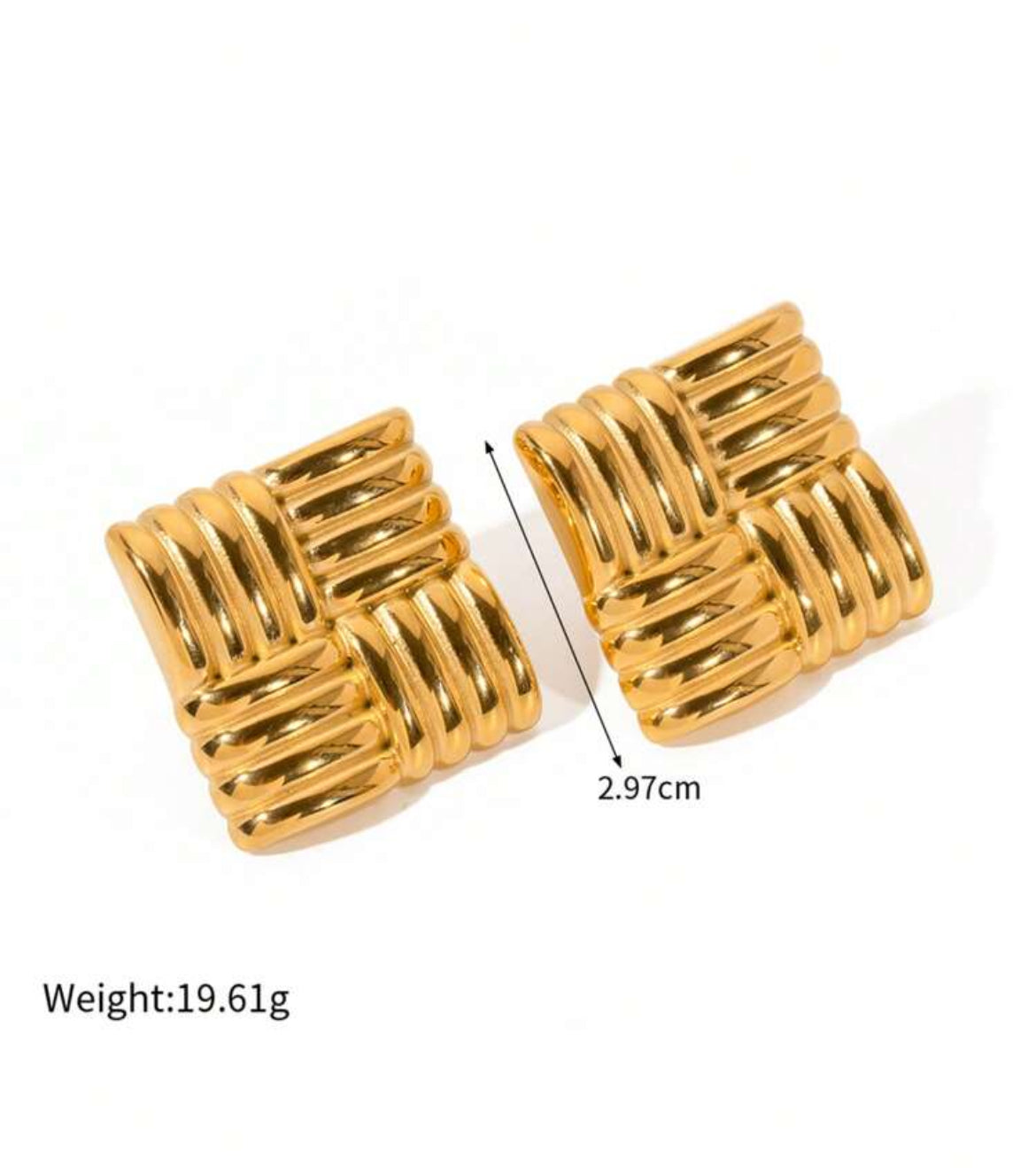 West 18K high quality earrings