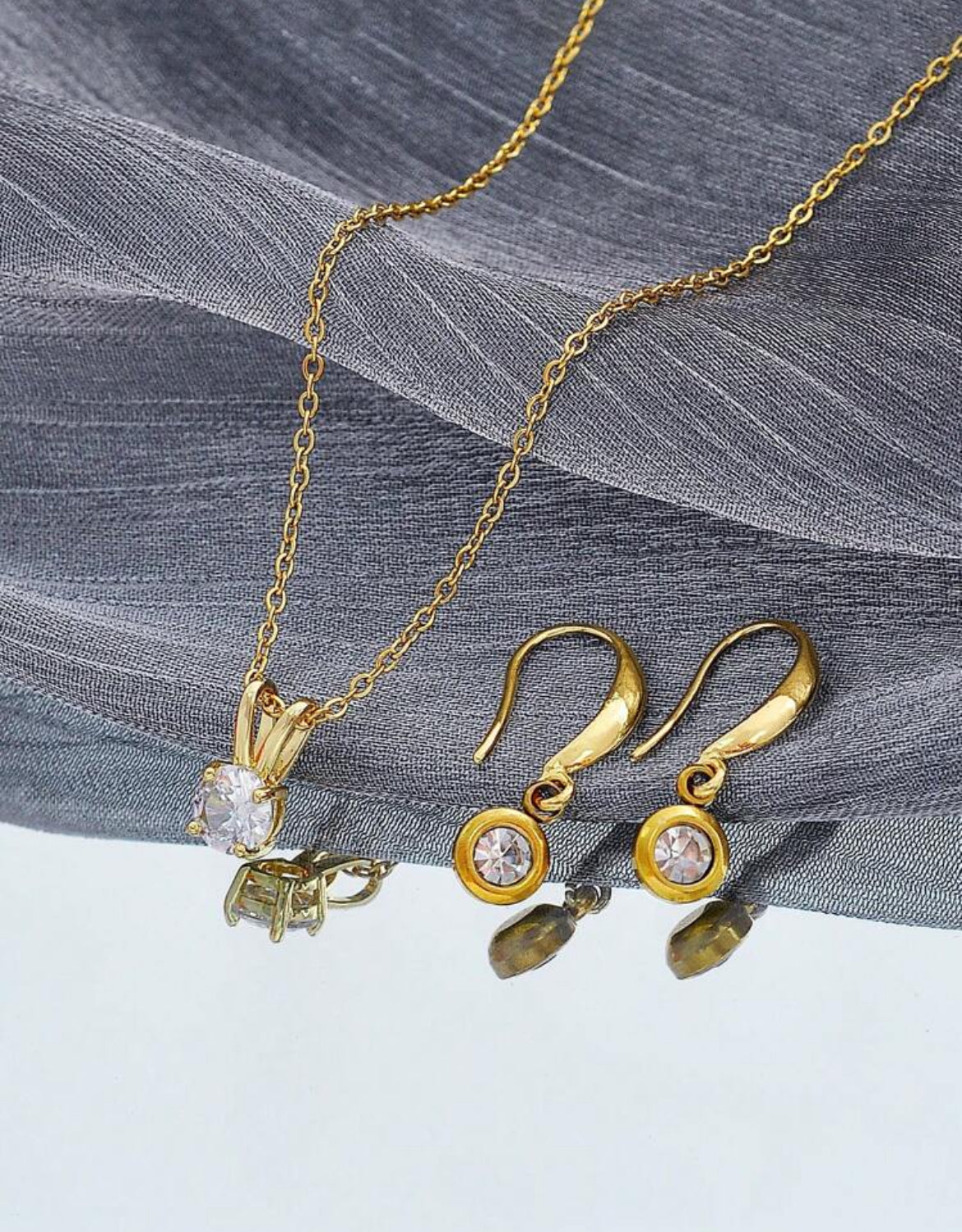 18K gold plated Jess Necklace Set