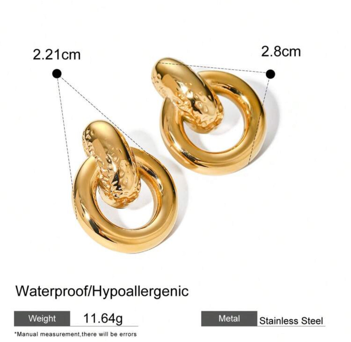 Daisy 18K Gold plated earrings