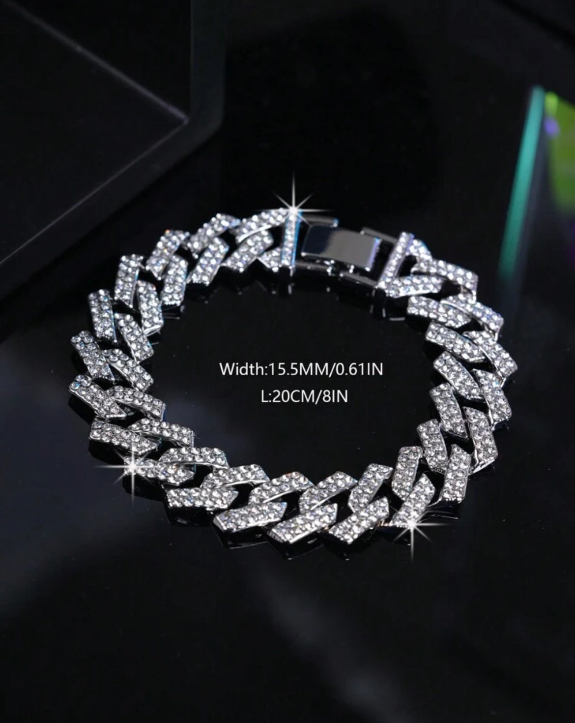 Waves Icy bracelet for men