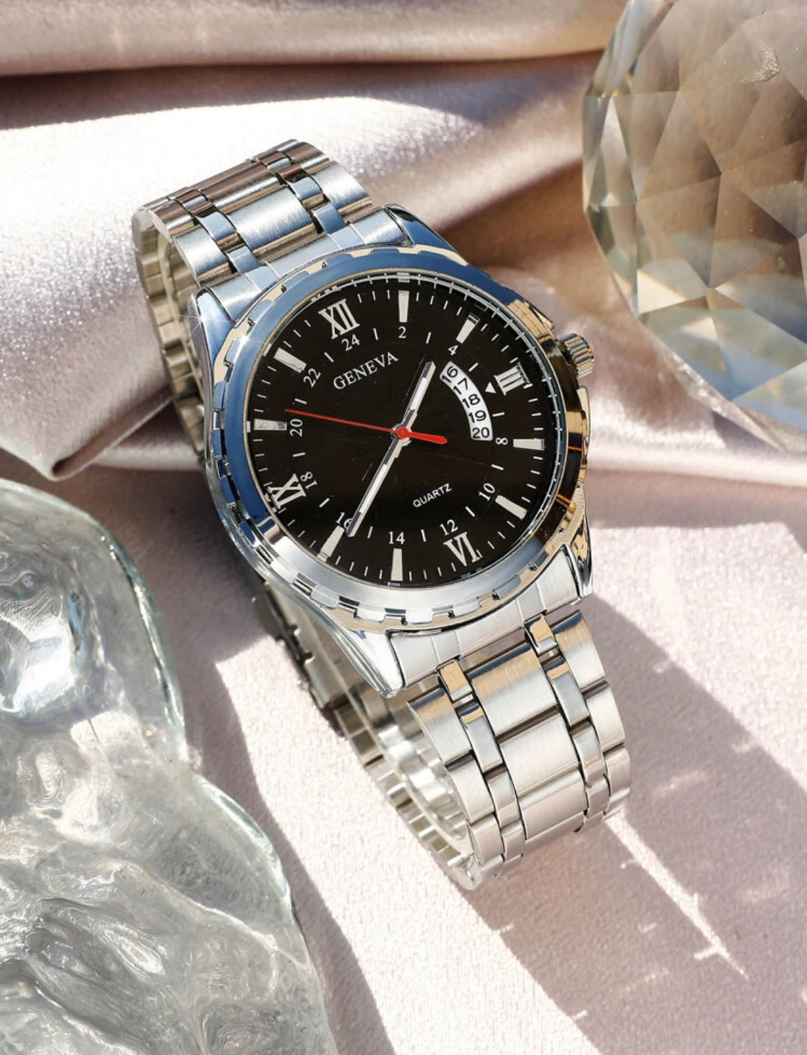 Epitome Men’s Stainless Steel Watch & Bracelet set