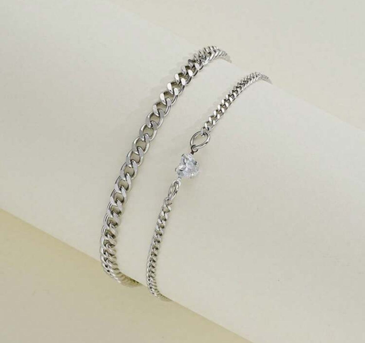 2pc Cold princess anklets