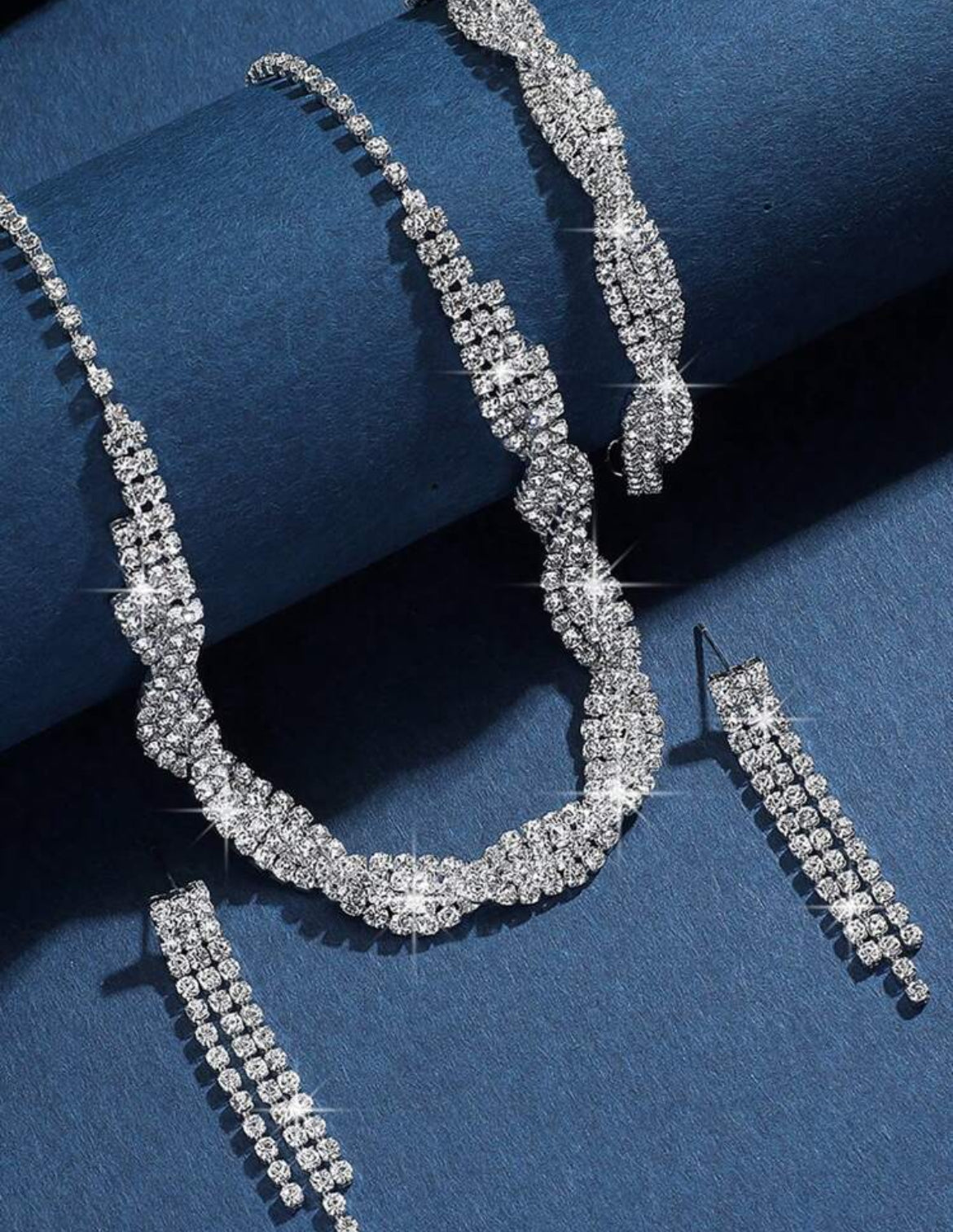 3pc Silver Necklace Set