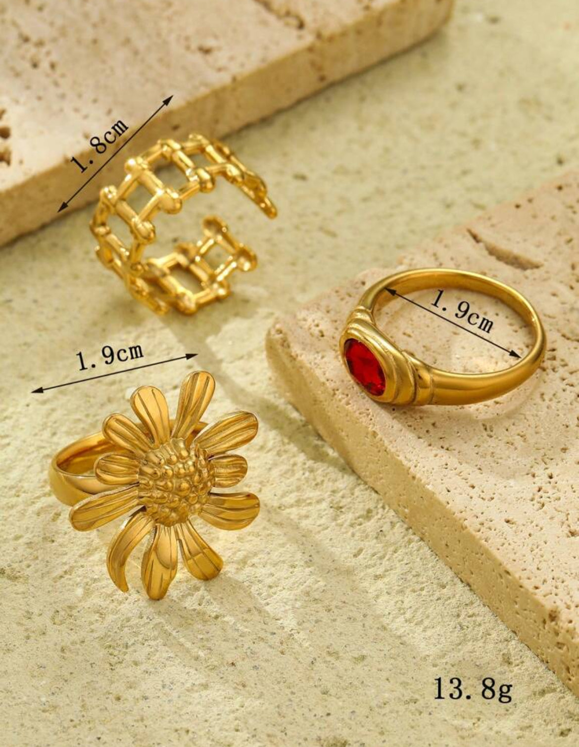 Roka Gold Ring set