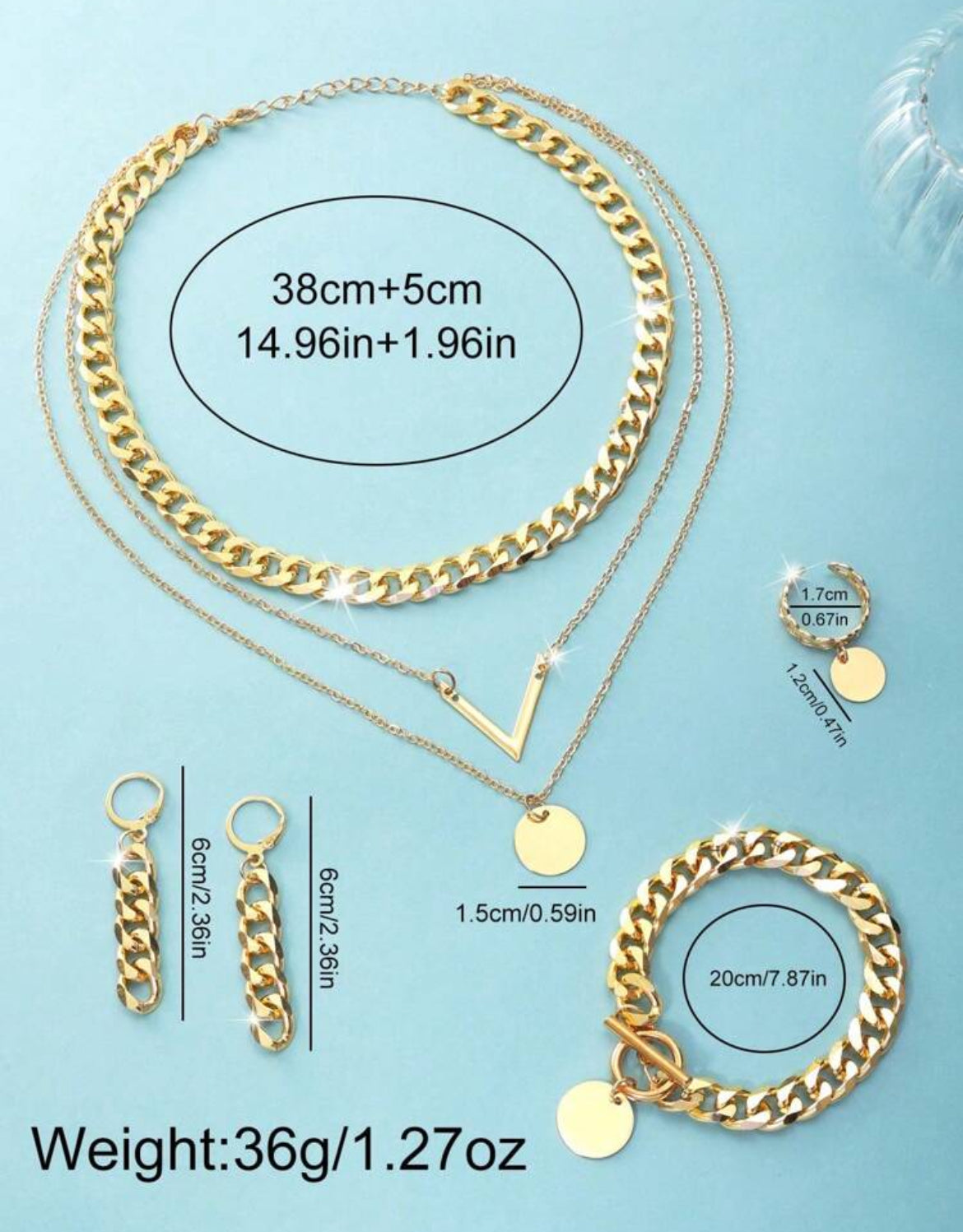 6pc Maeve Stainless Steel Watch Set