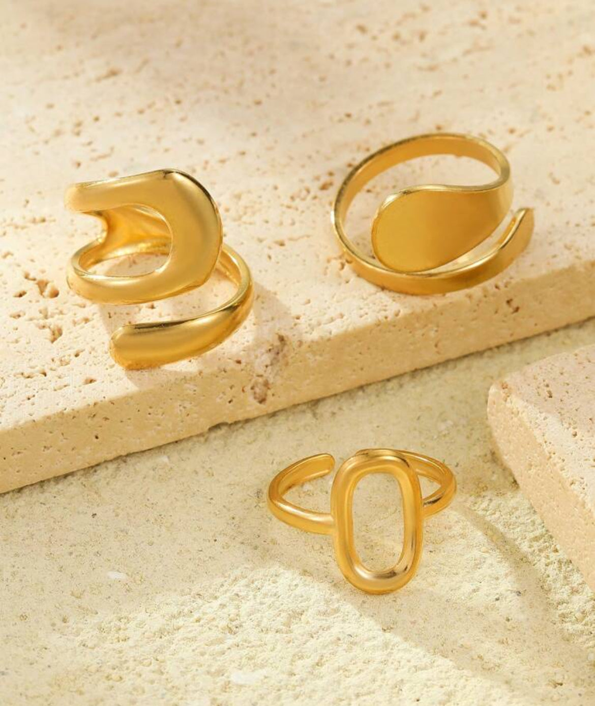 3pc Monaco Ring Set
