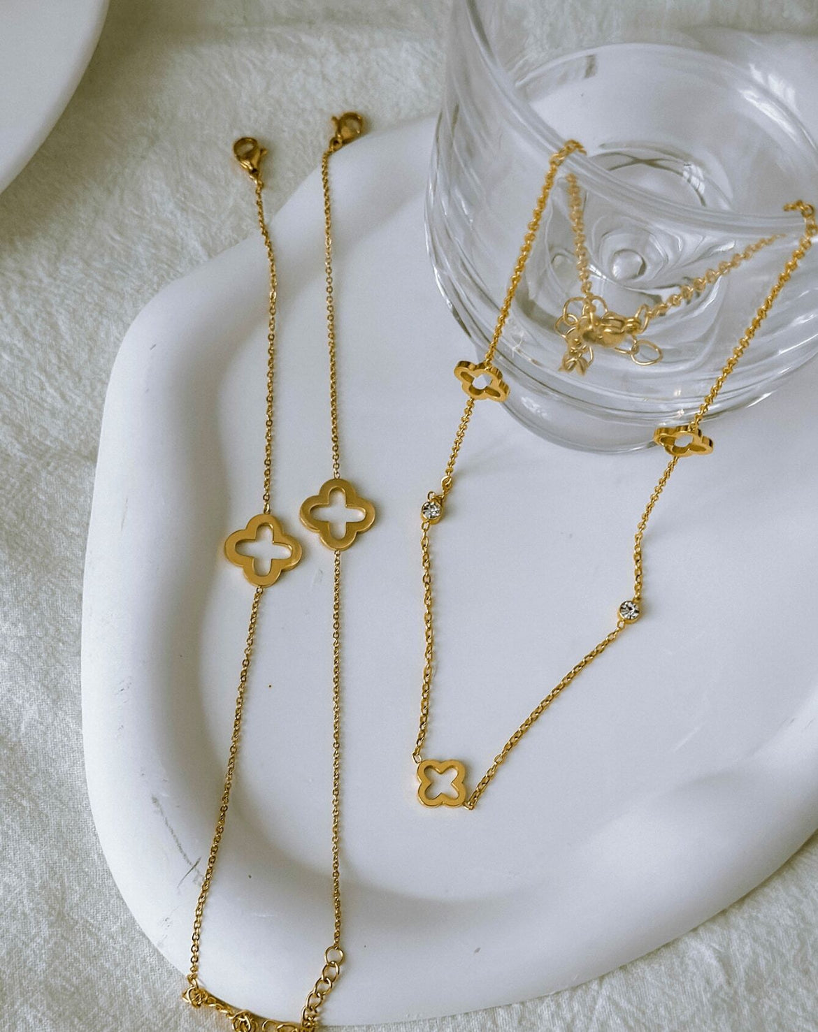 Belle Luxury Clover necklace