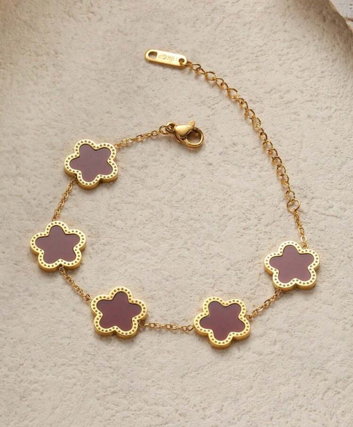 Titanium steel clover bracelets