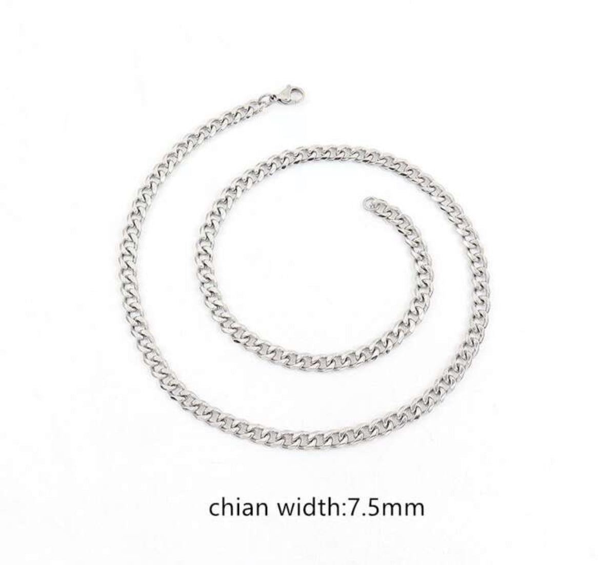 Stainless Steel Simple Necklace for Men
