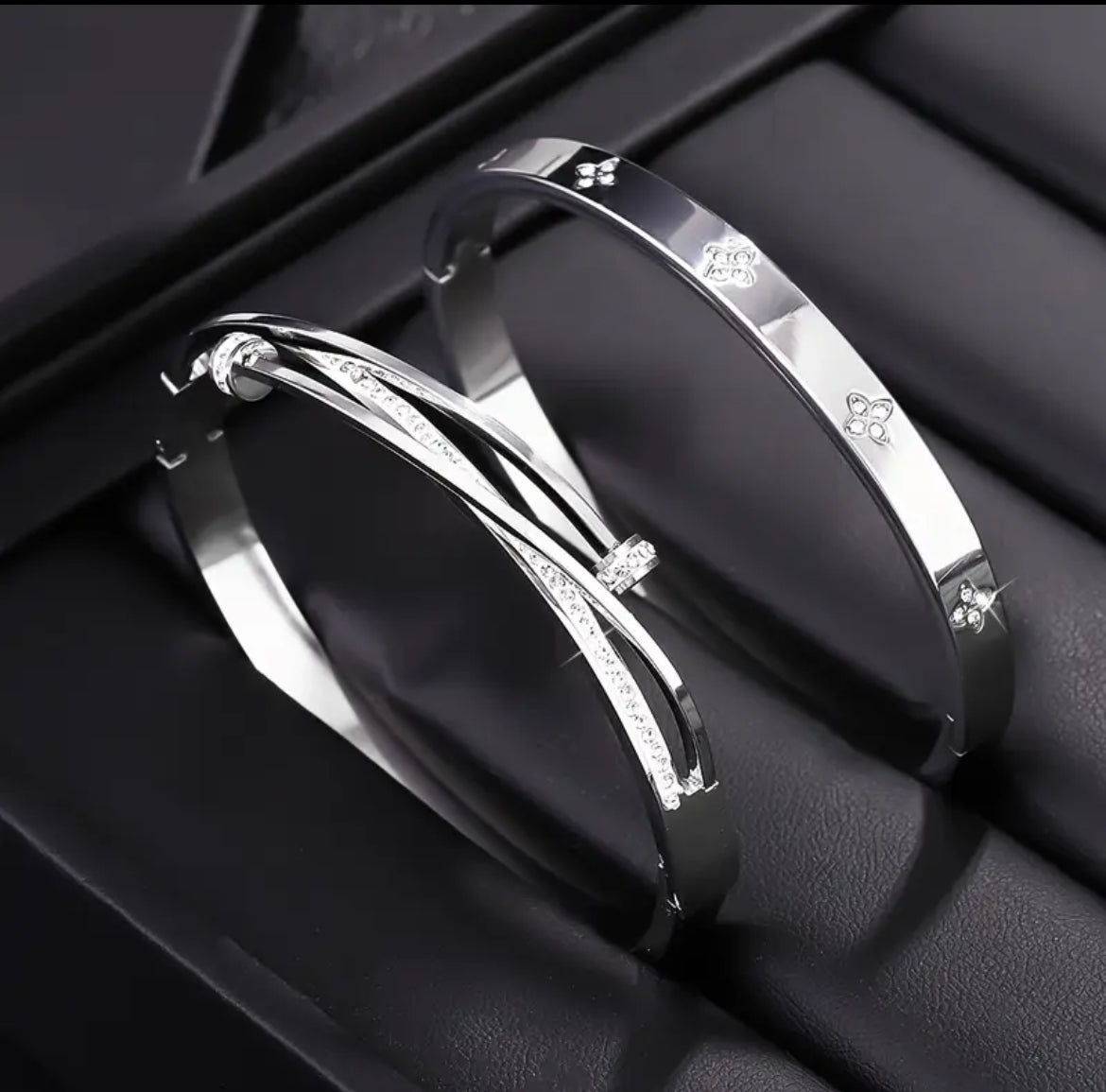 Noir Knot 2pc bracelet set