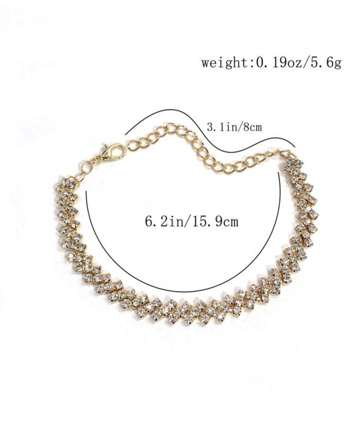 Rhinestone Elegant Anklet