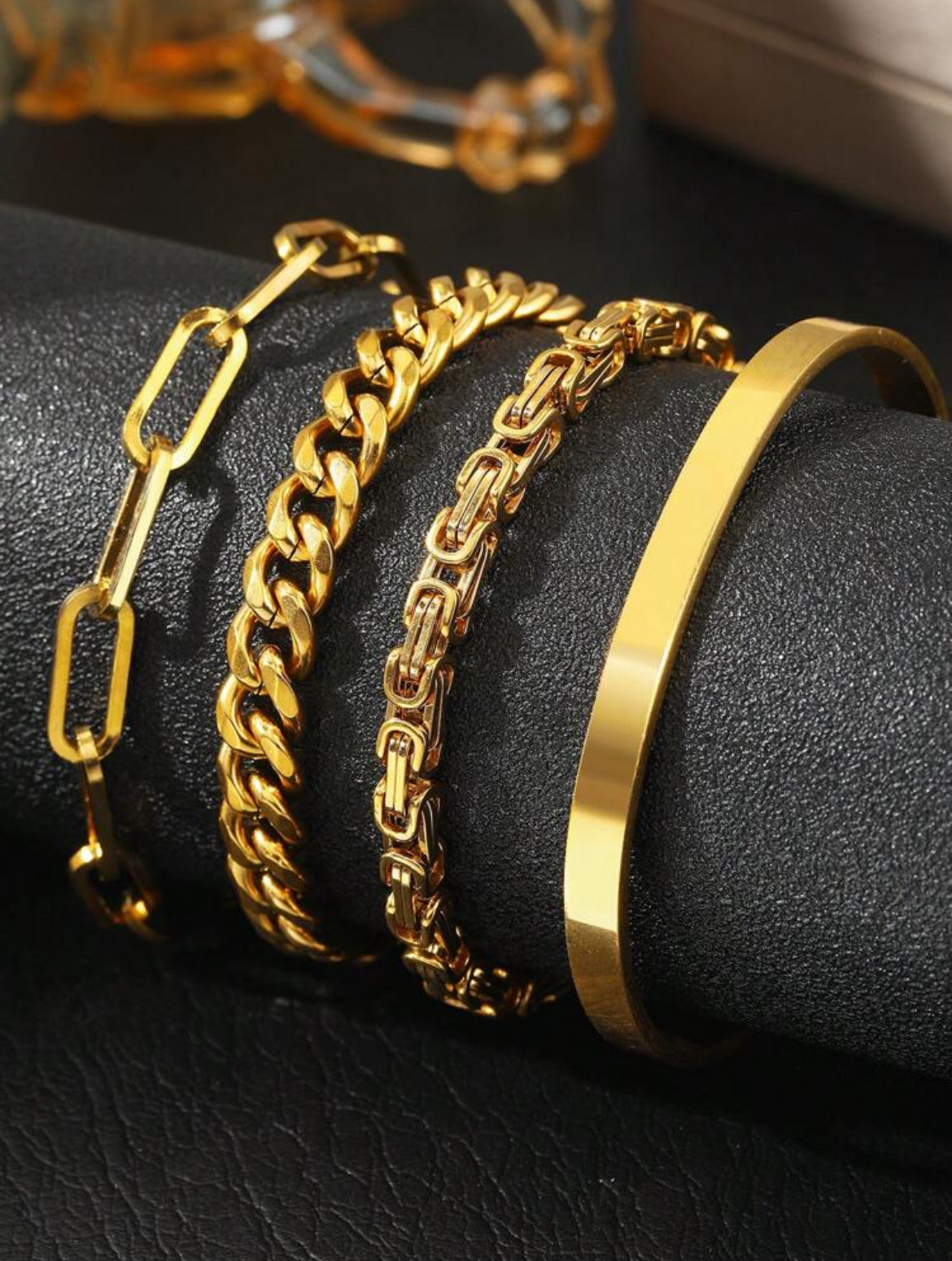 4pc Becky Stainless Steel bracelets
