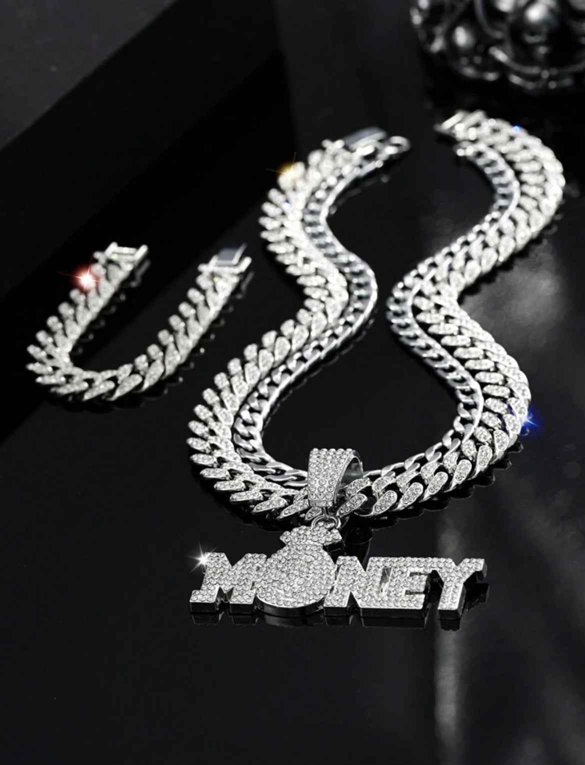Money bag hip hop chain