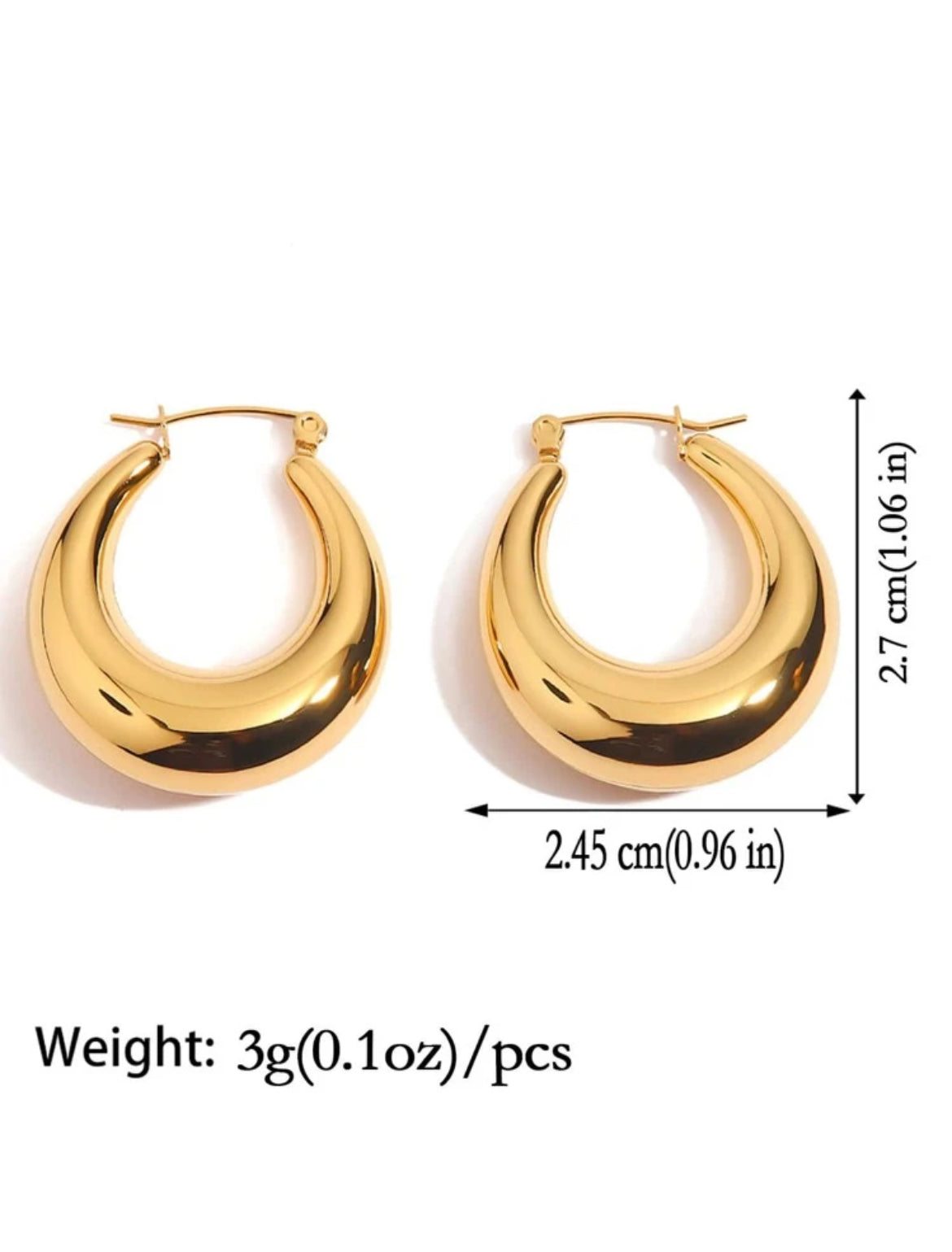 Paige 18K gold plated earrings