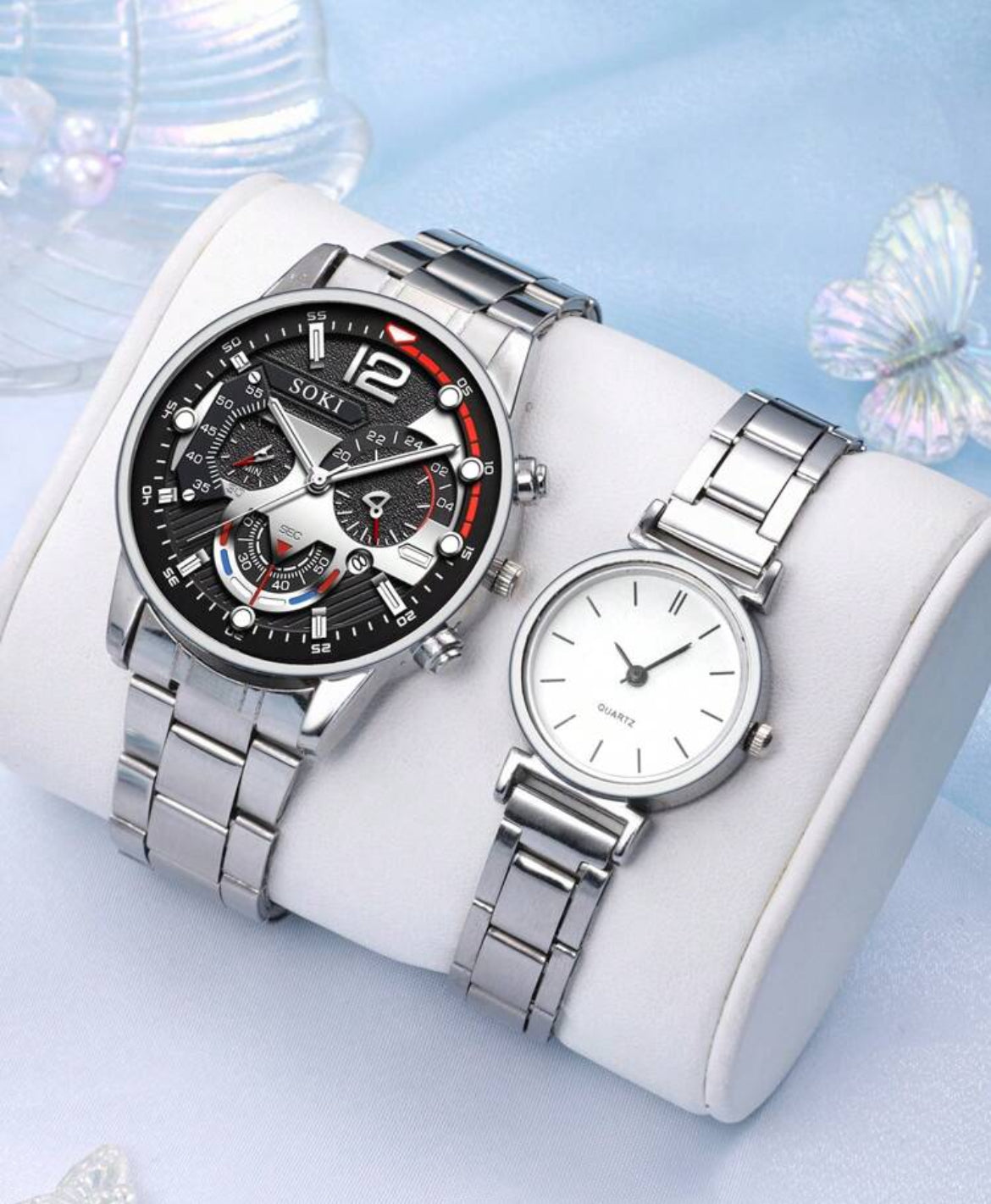 Couples 4pcs watch set