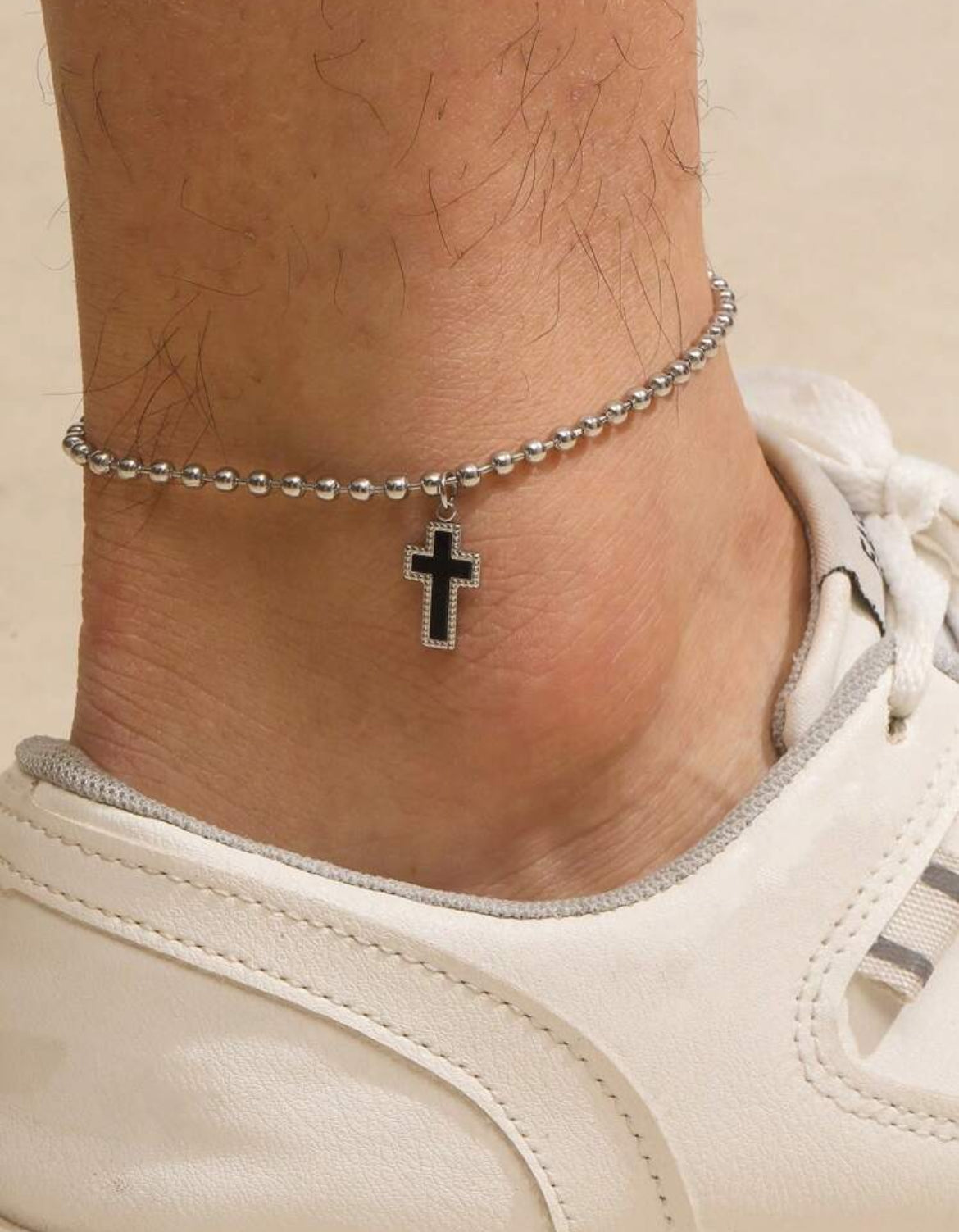 Cross anklet