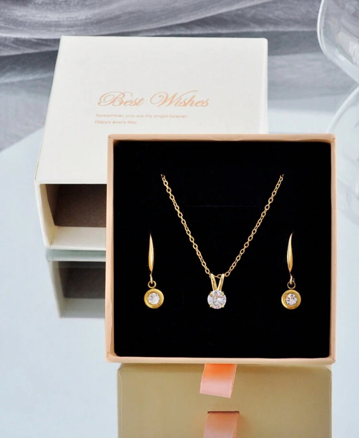 18K gold plated Jess Necklace Set