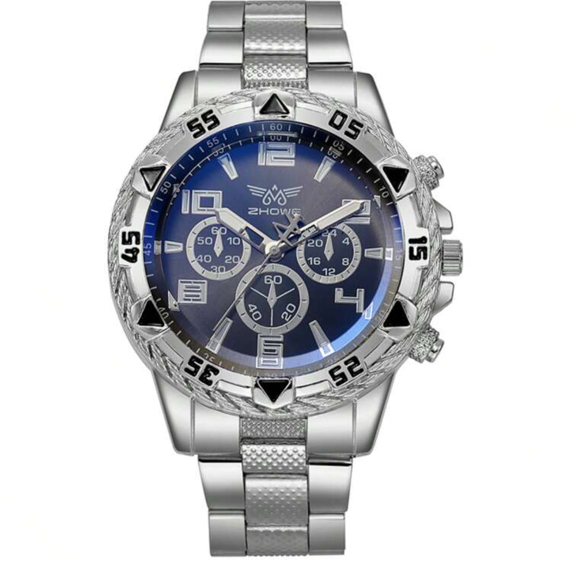 Men’s Stainless Steel Watch & Necklace Set