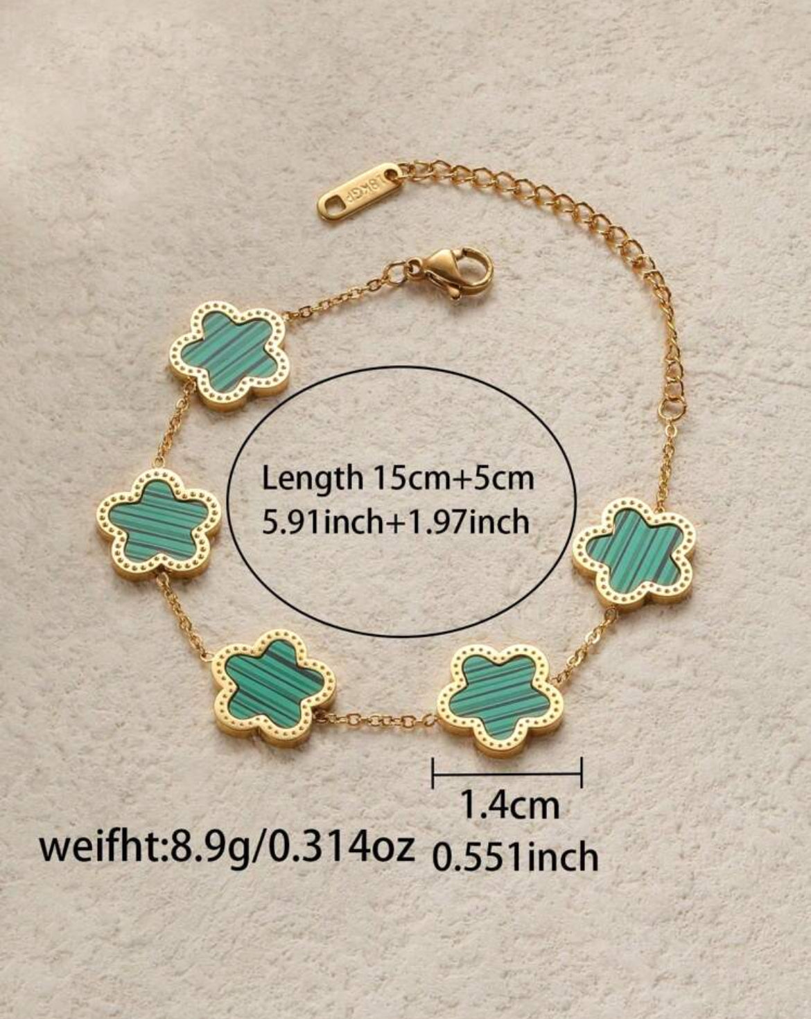 Titanium steel clover bracelets