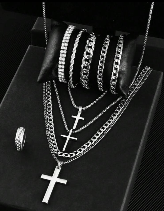 10pc Men’s Jewelry Set