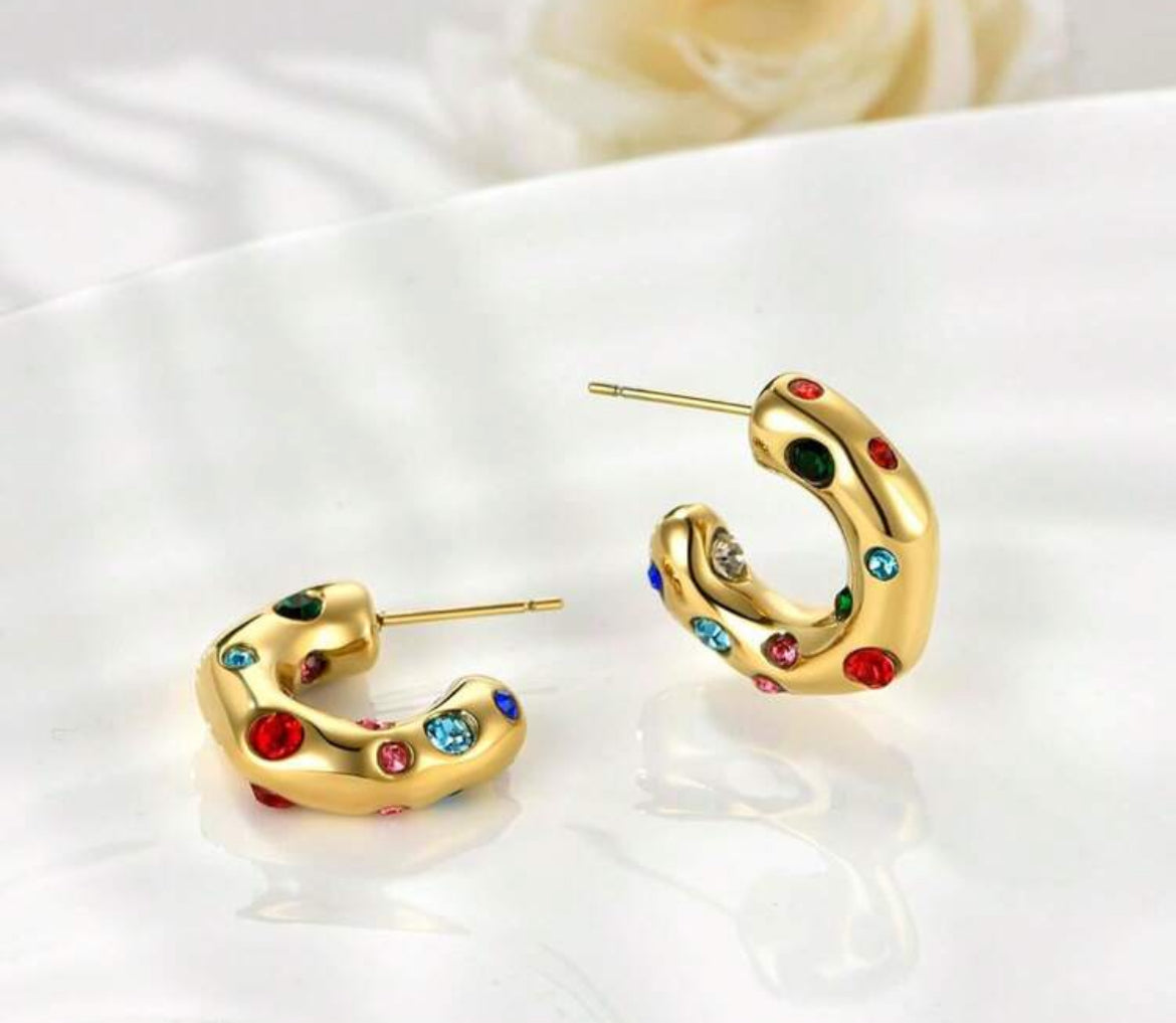 Jamy 18K gold plated earrings
