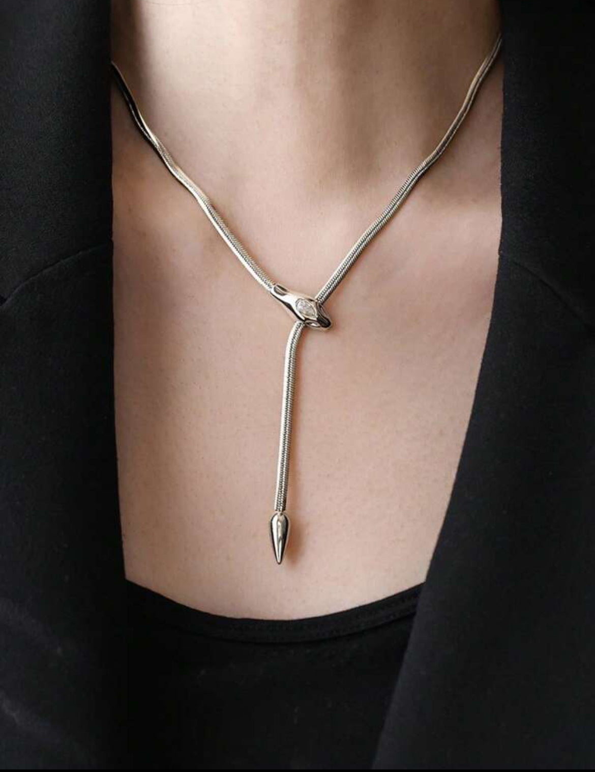 Serpentina 18K gold plated necklace