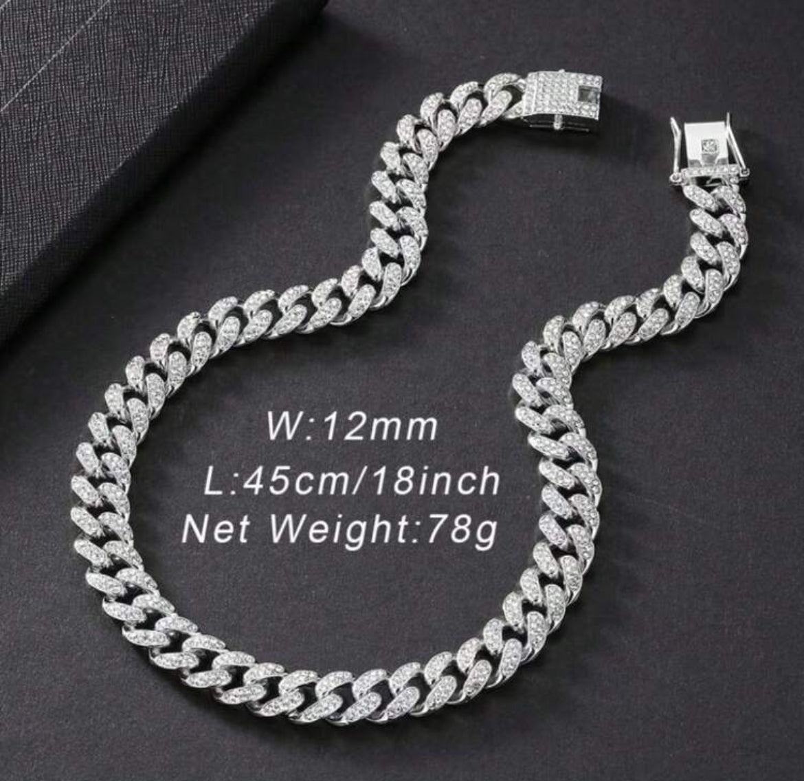 Light luxury Unisex icy chain