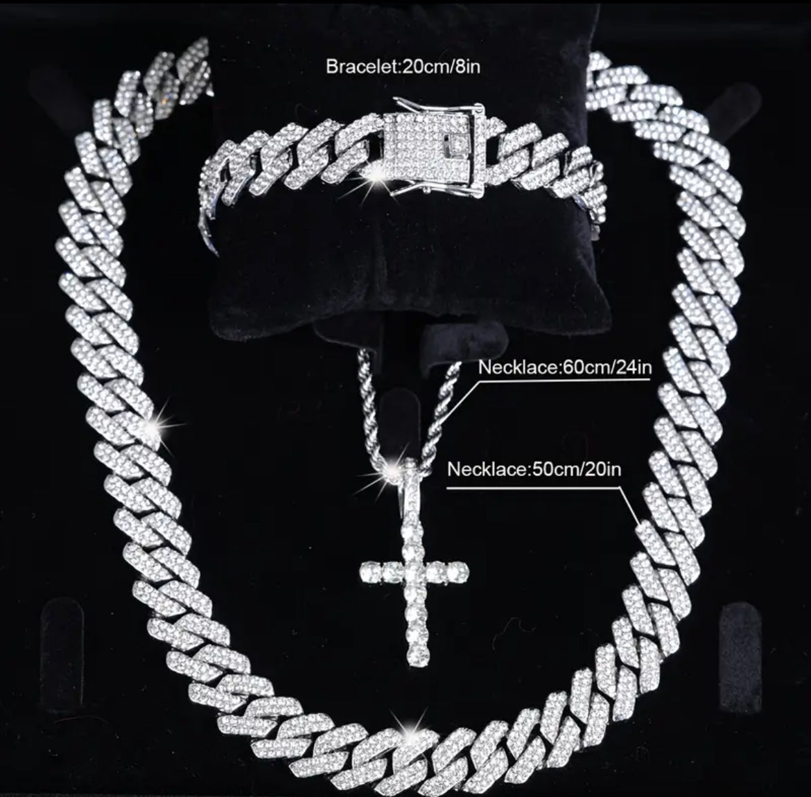 3pc Dripping szn Ice chain set