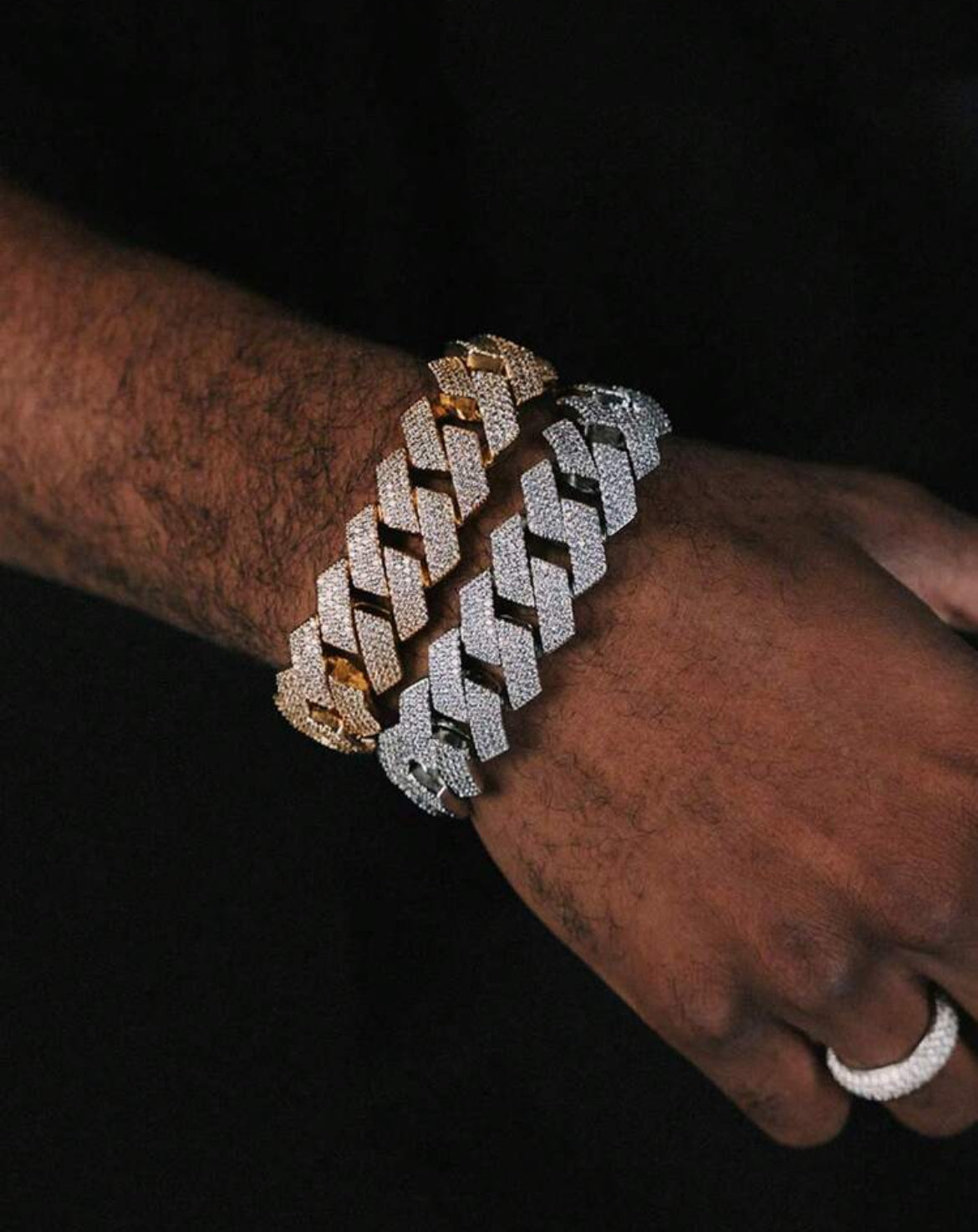 Drill Icey Bracelet for men