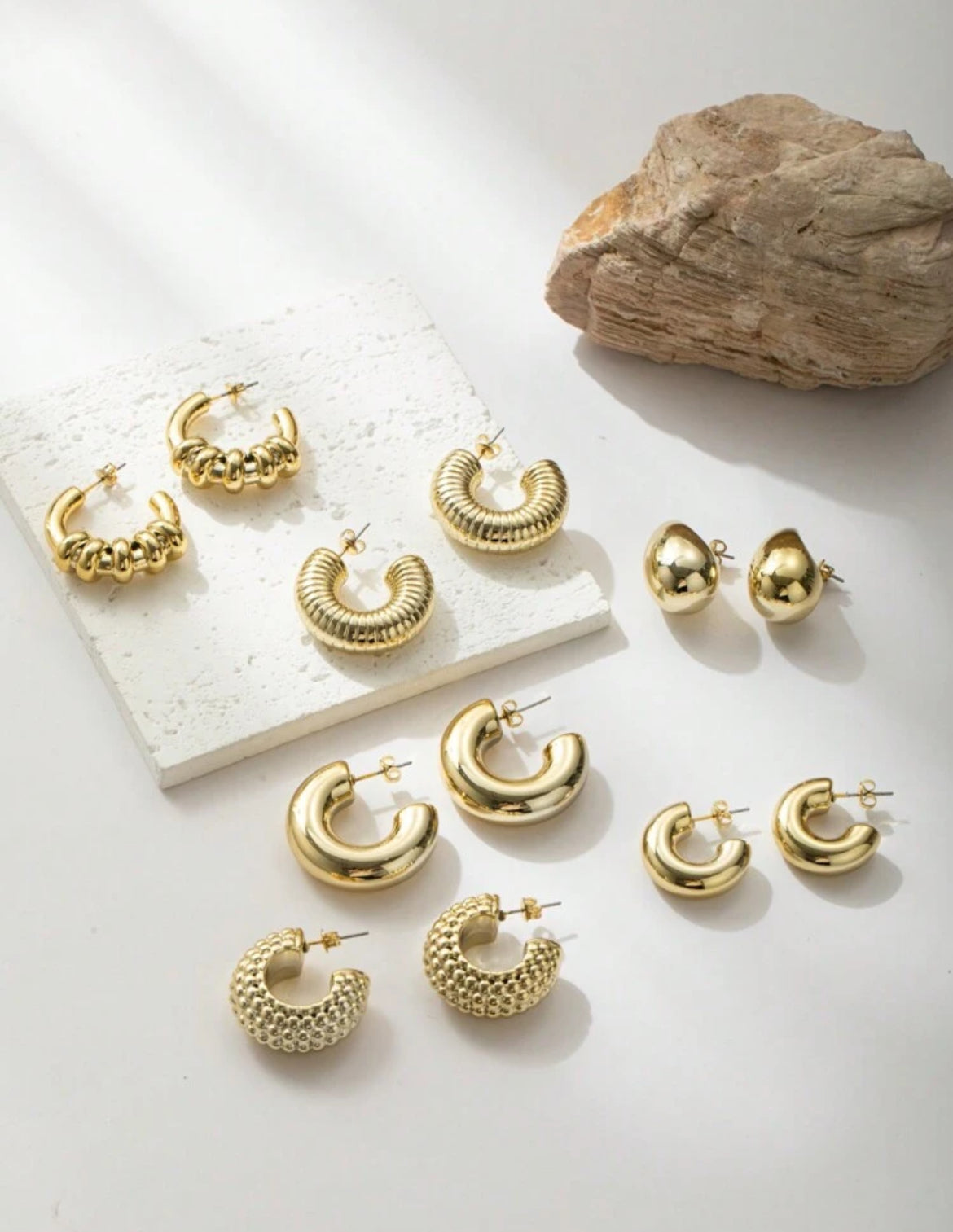 Summer babe luxury gold earrings