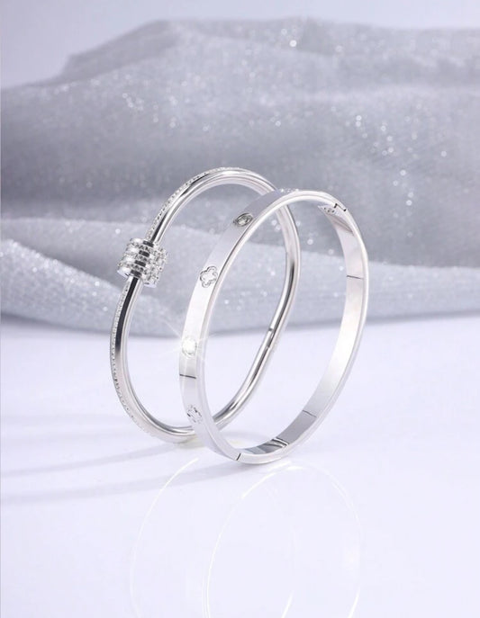 2pc Gene Stainless Steel bracelet