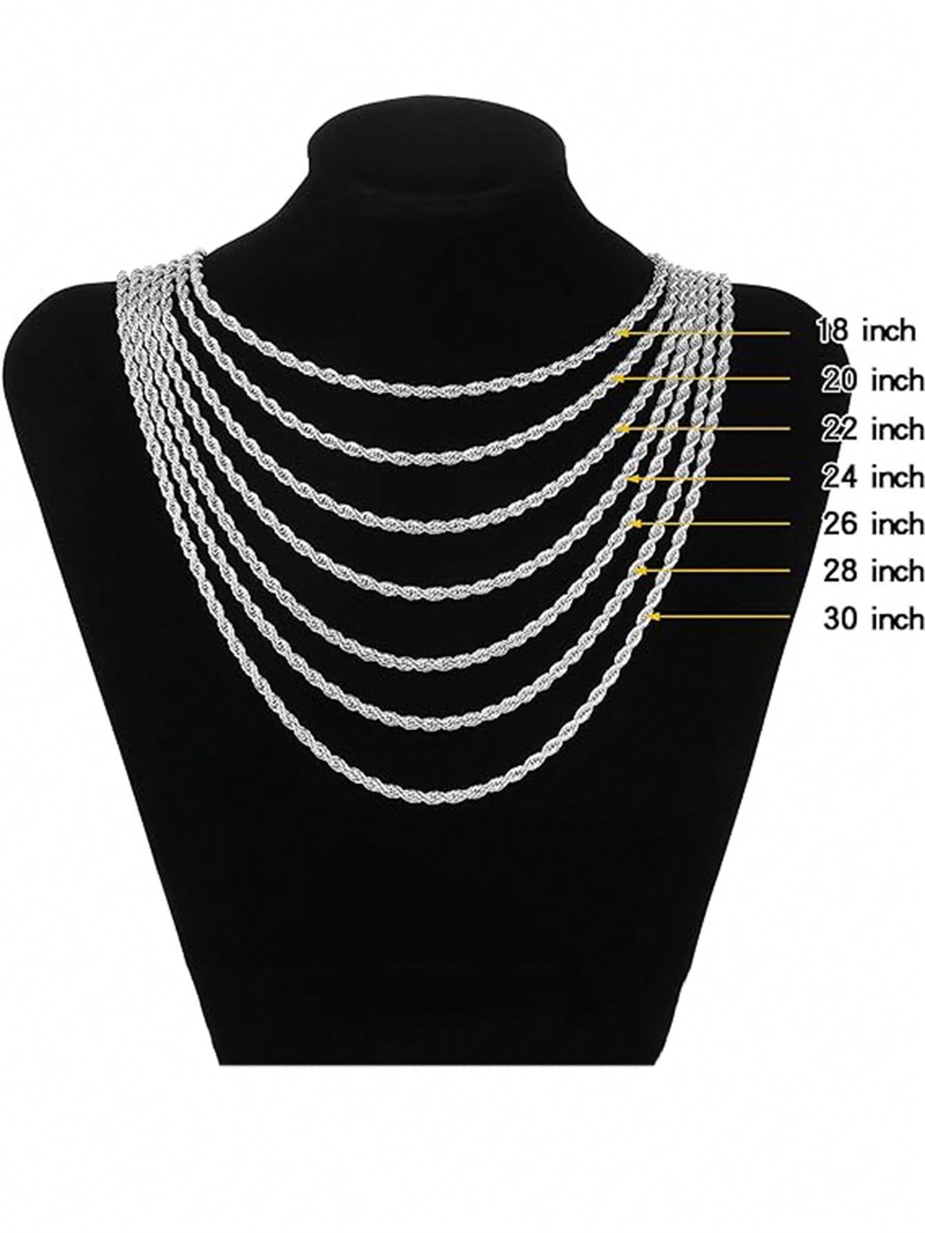Men’s twisted rope chain