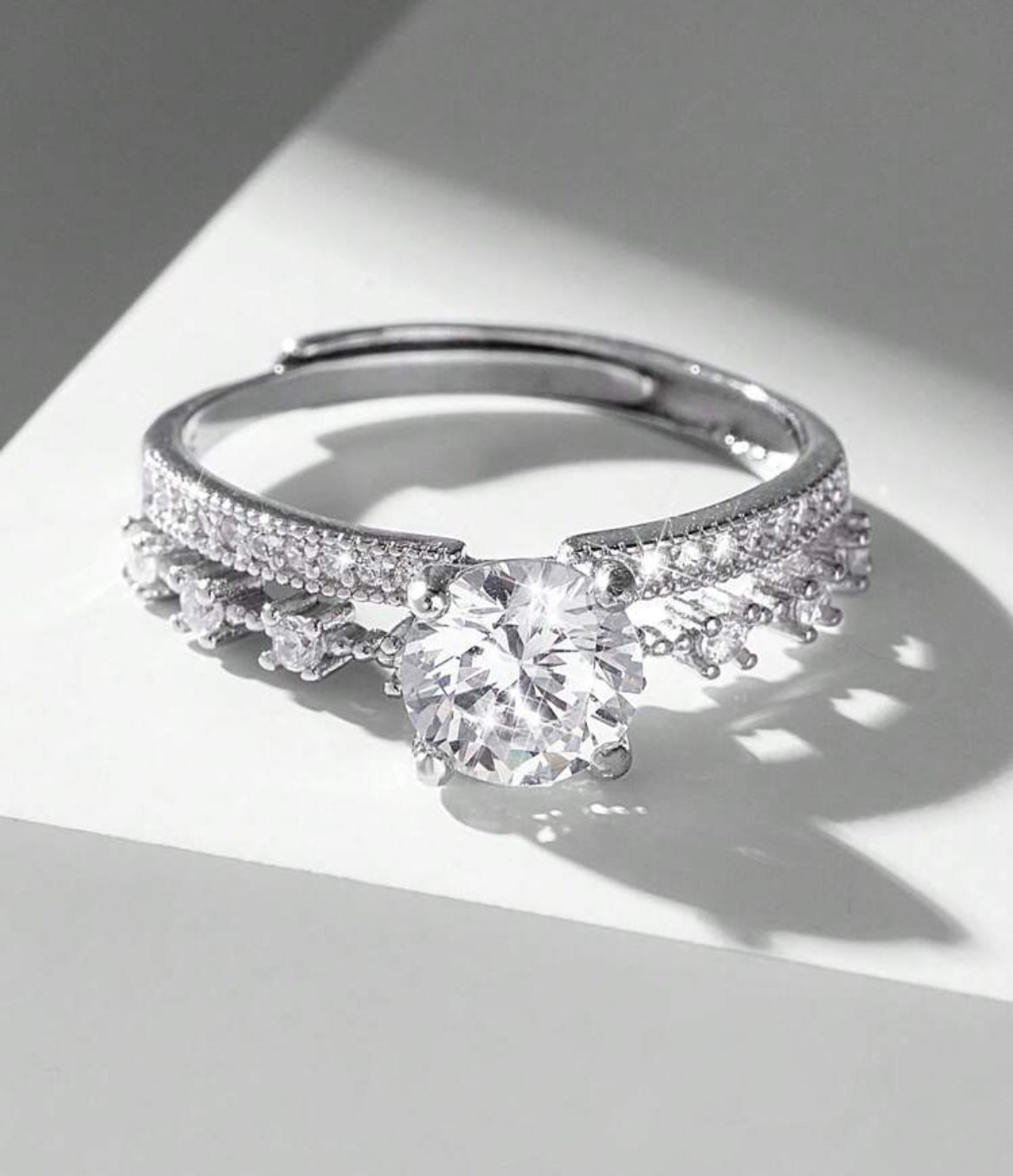 925 Sterling Silver Diamond Ring