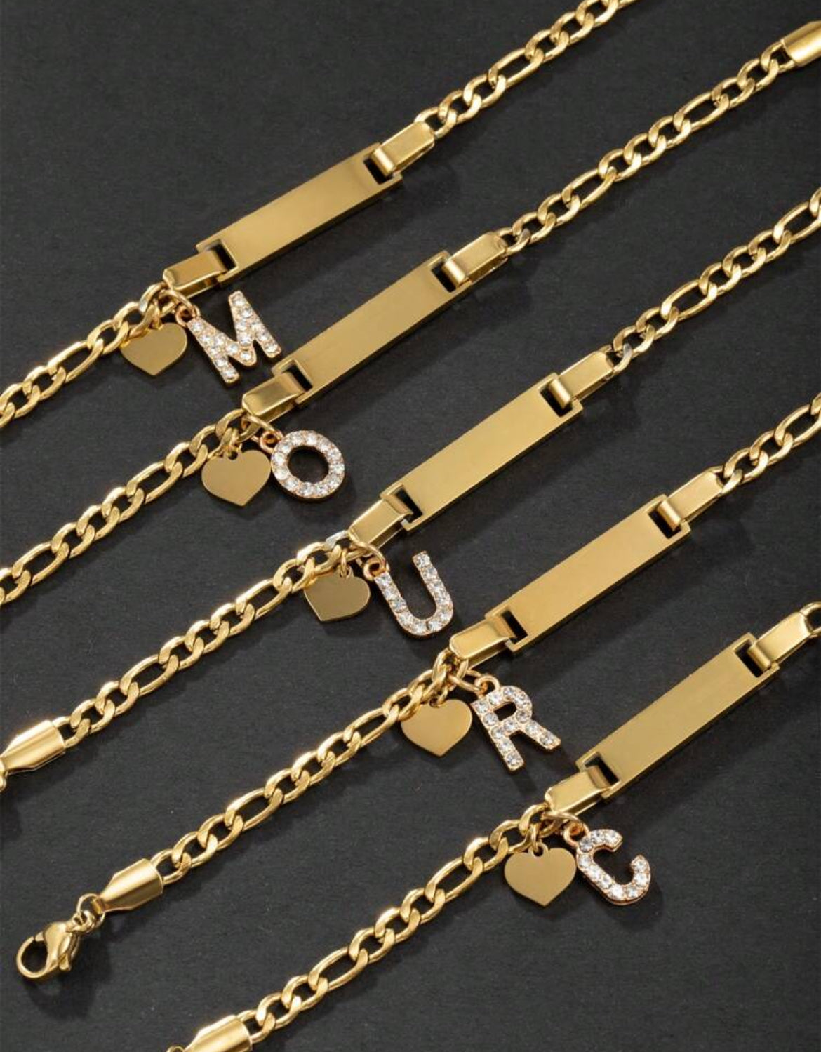 Light Weight Initial Bracelets