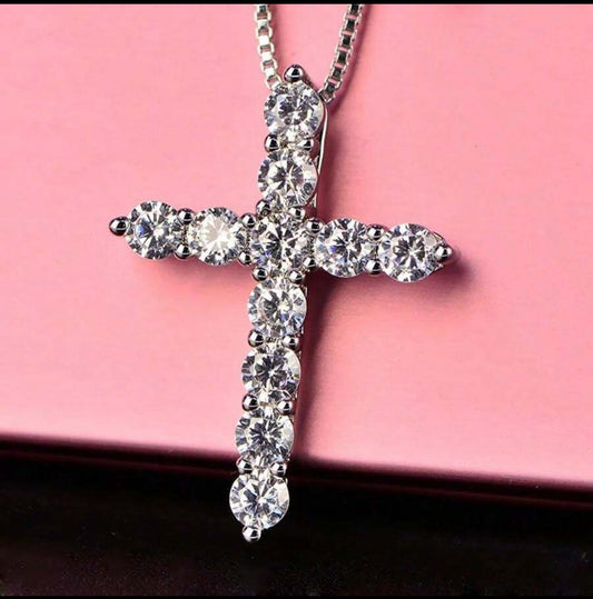 925 sterling silver cross necklace