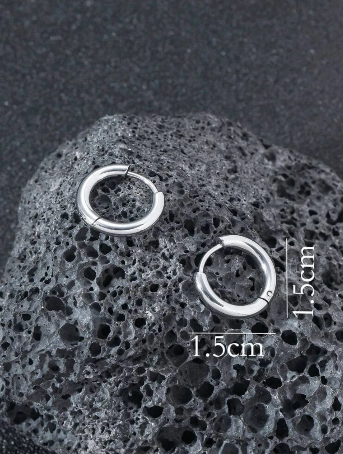 Stainless steel men’s earrings