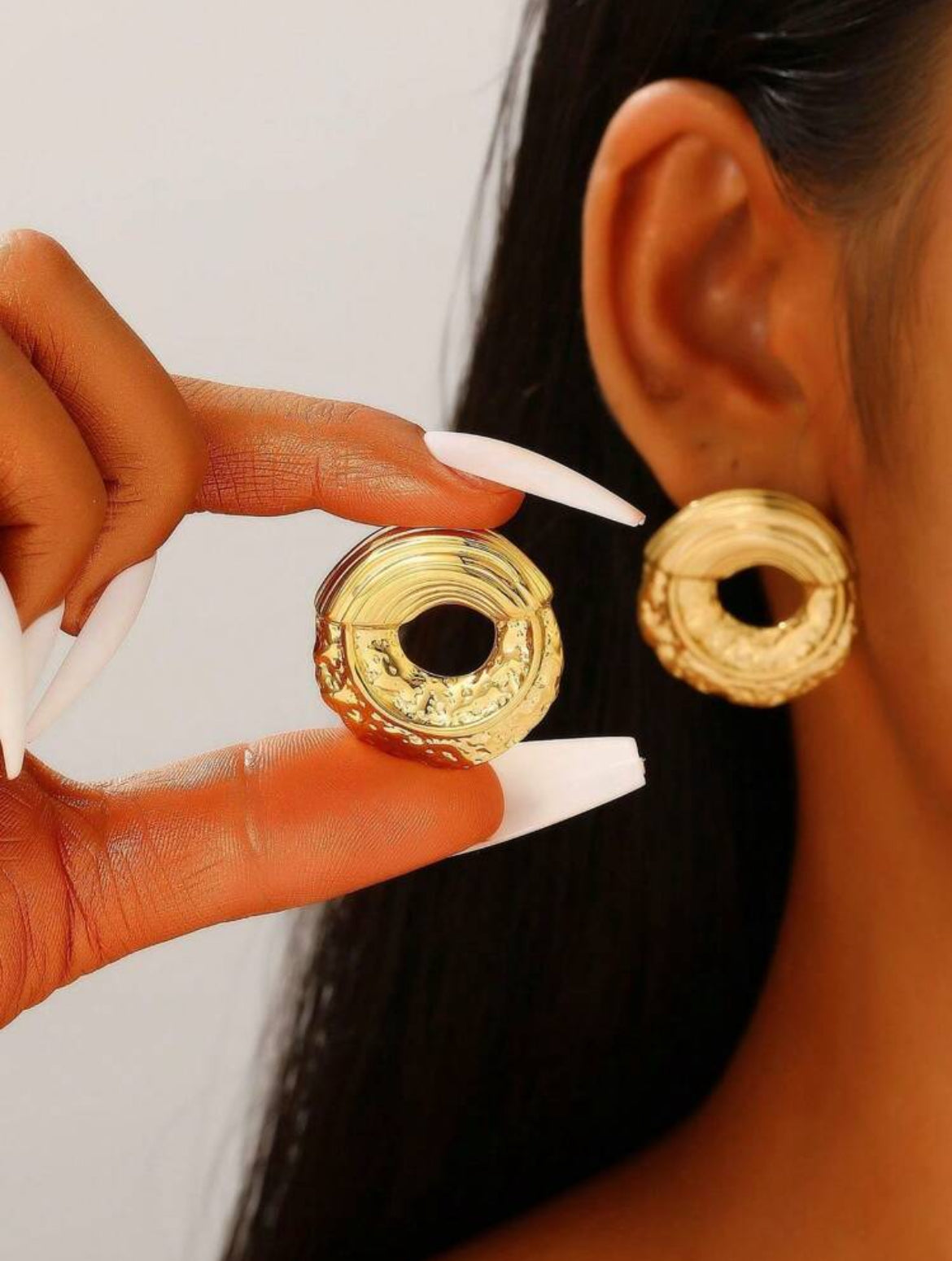 18K Gold plated Aquamarine Earrings