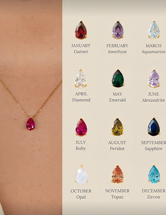 Birthstone necklace