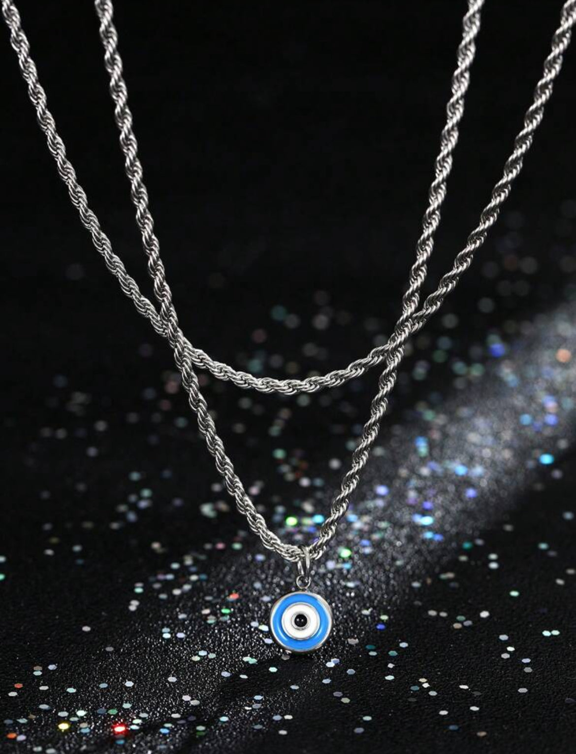 Evil Eye pendant necklace for men
