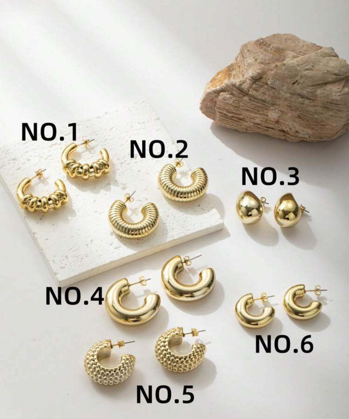 Summer babe luxury gold earrings