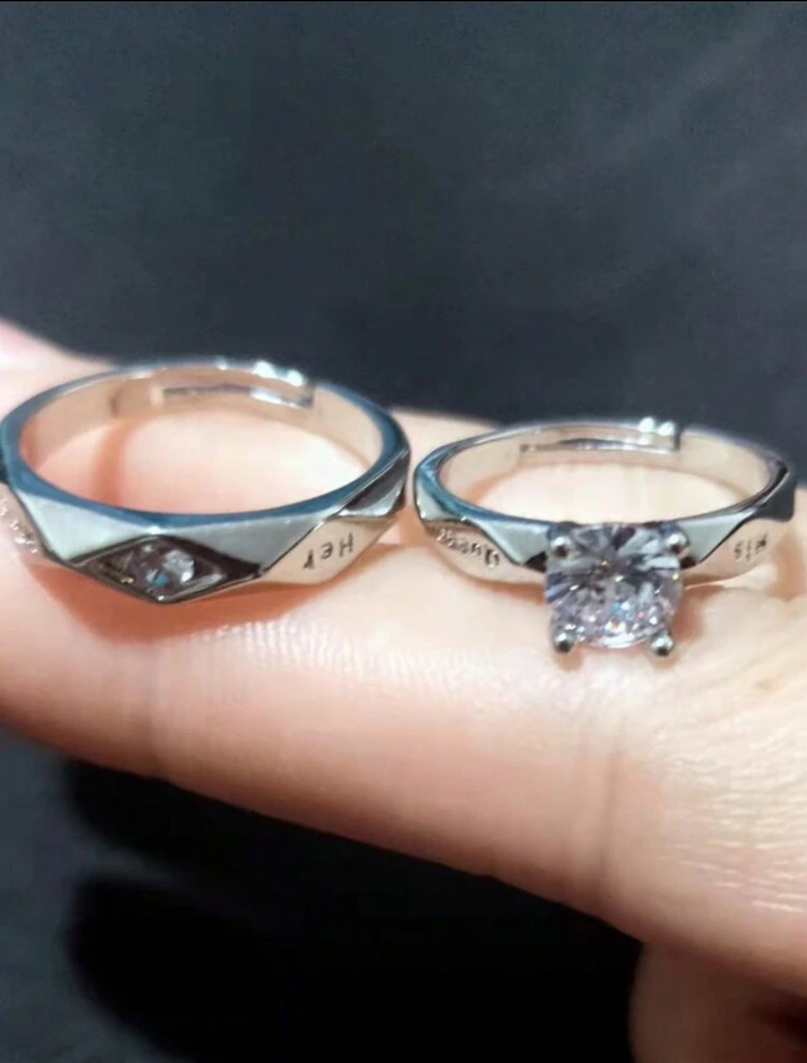 King & Queen Ring set