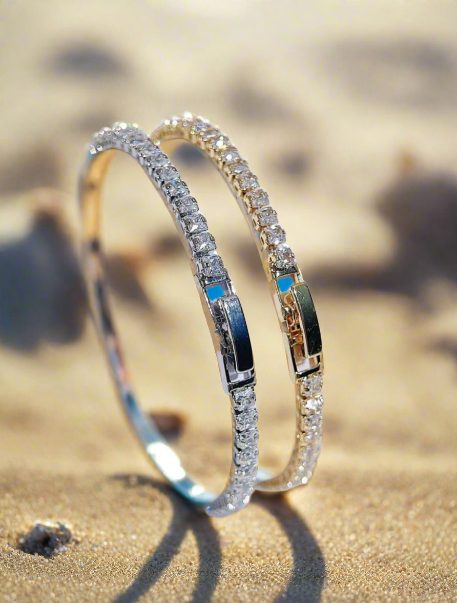 Elegant white gold Luxury bracelets