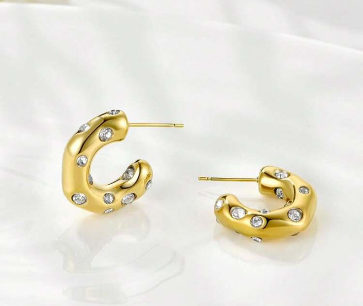 Jamy 18K gold plated earrings