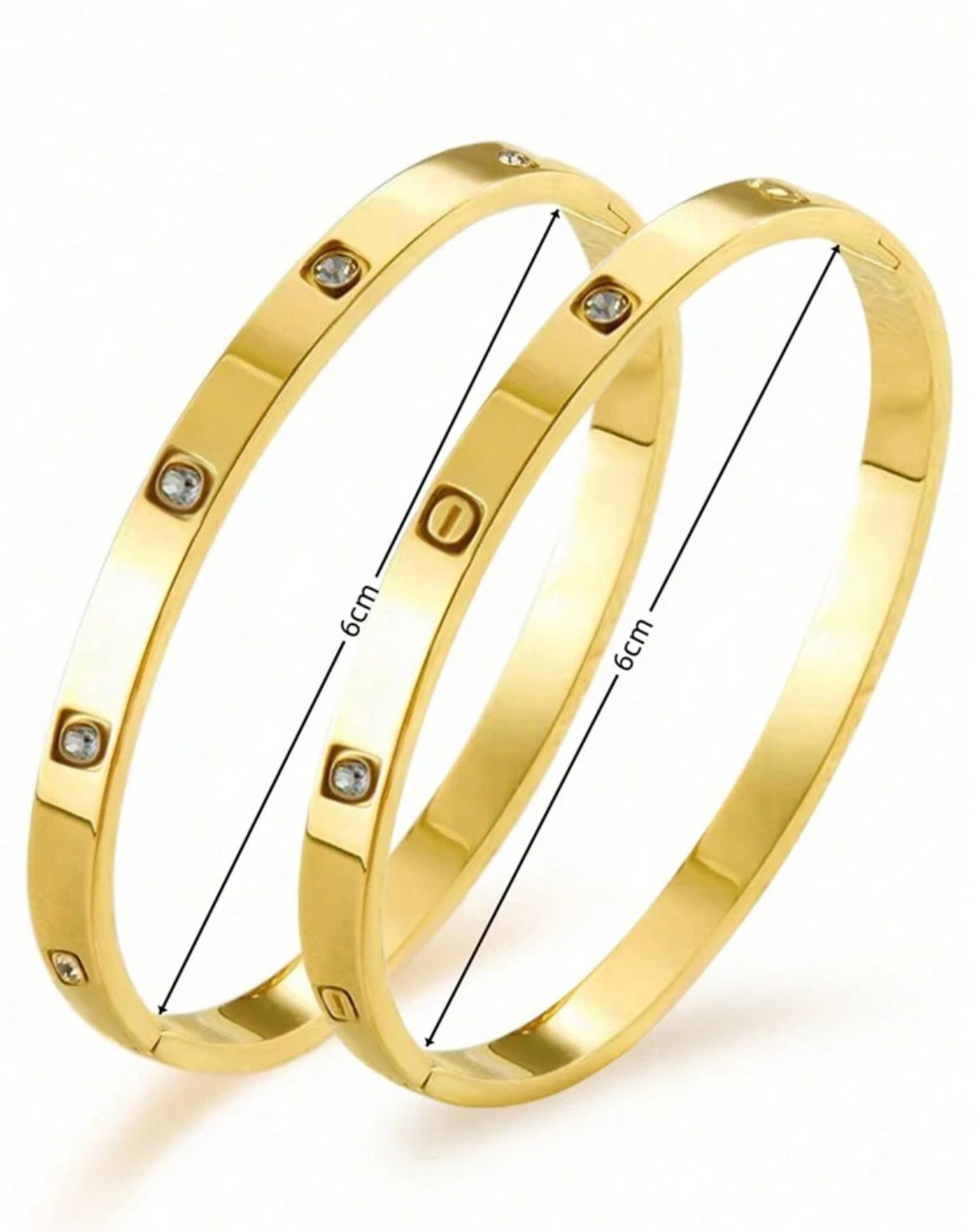 2pc Aniya Stainless Steel Bracelets