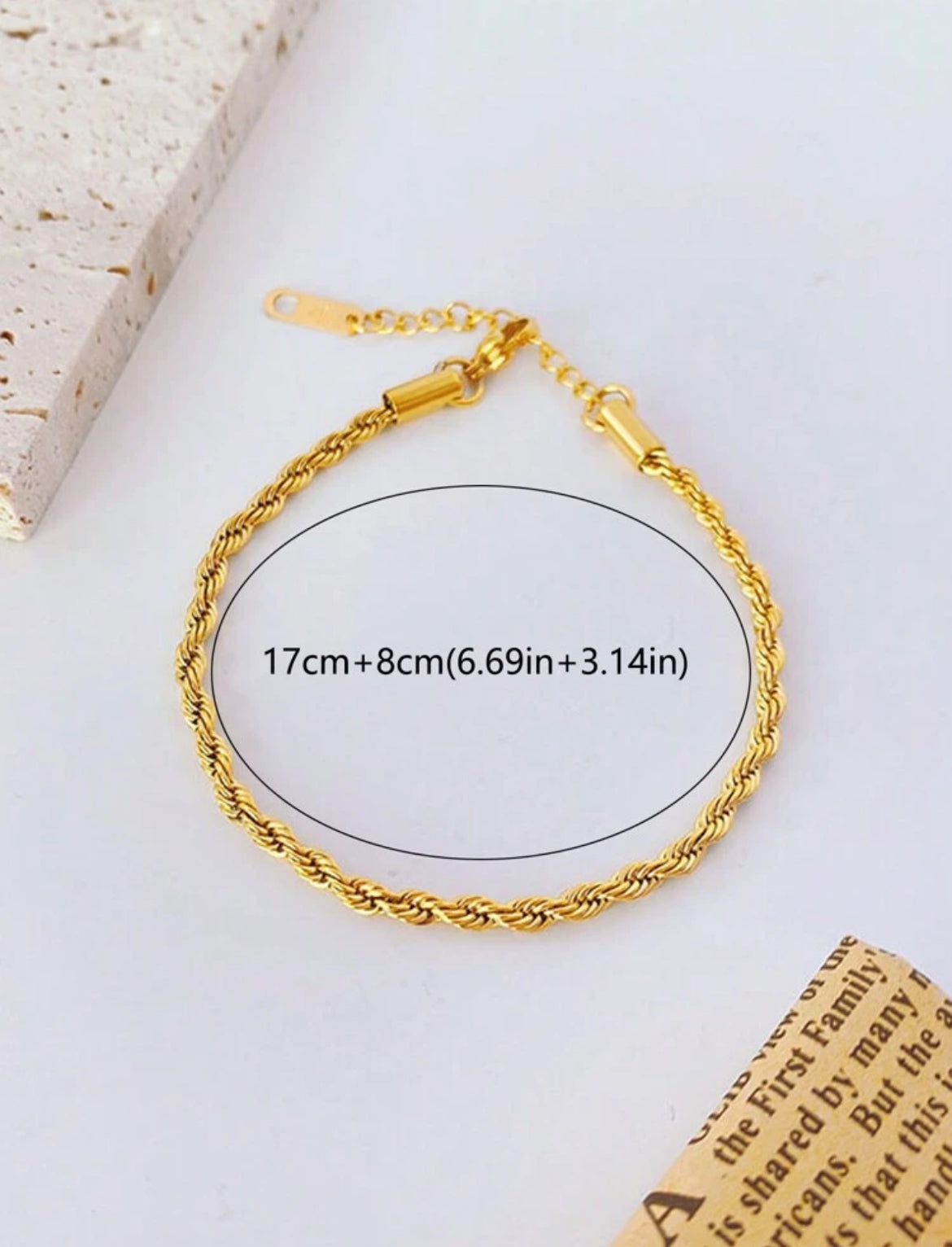 Twist Curb Stainless Steel bracelet