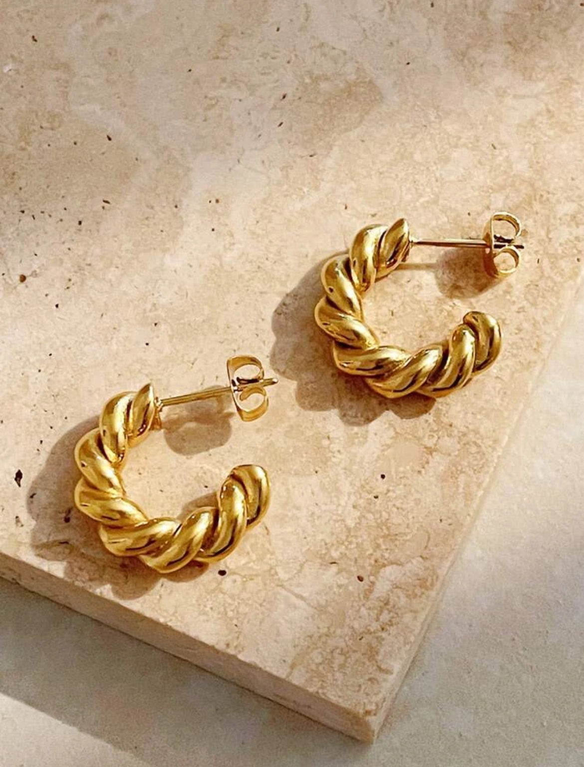 Reese Twist hoop earrings