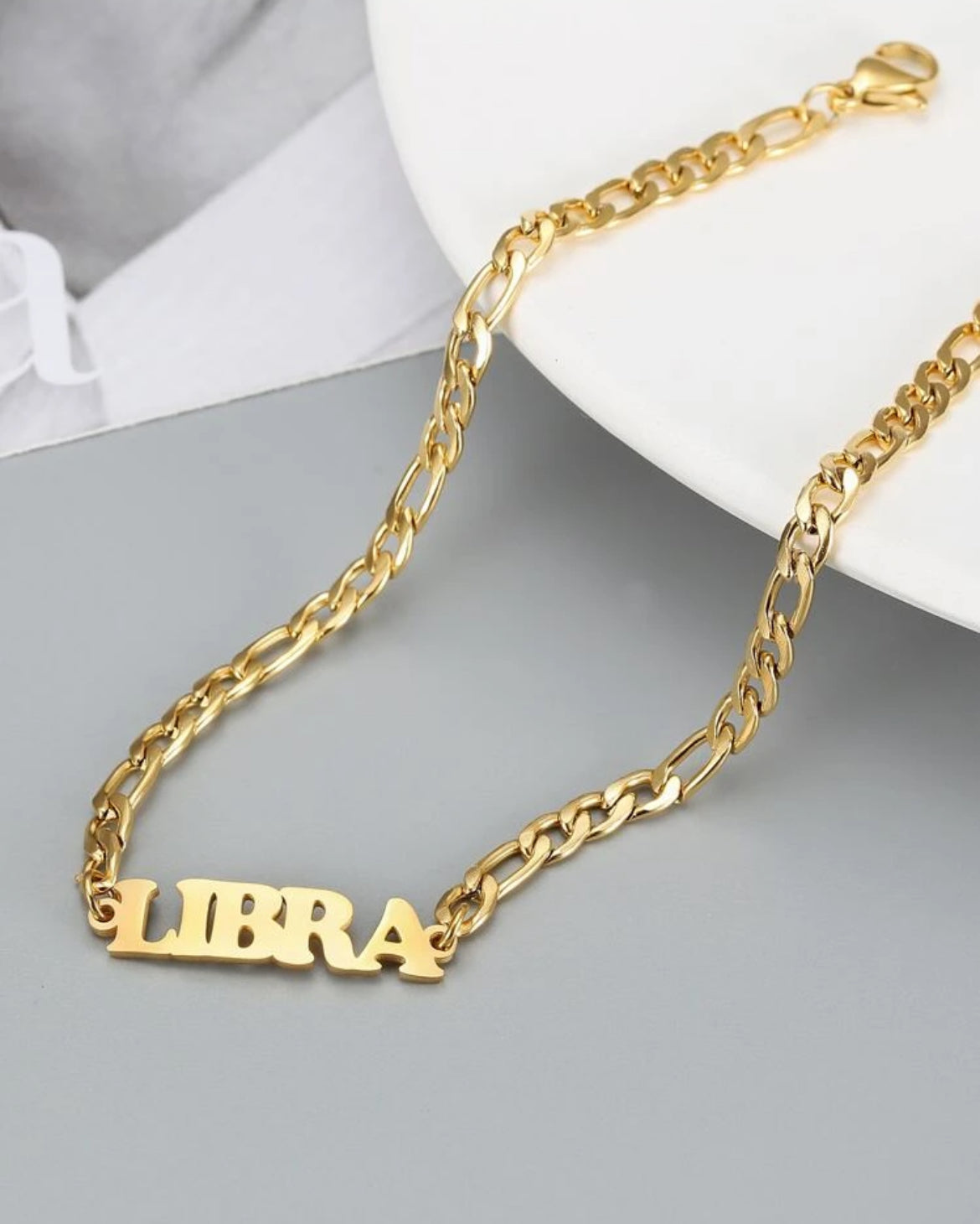 18K gold plated zodiac anklet