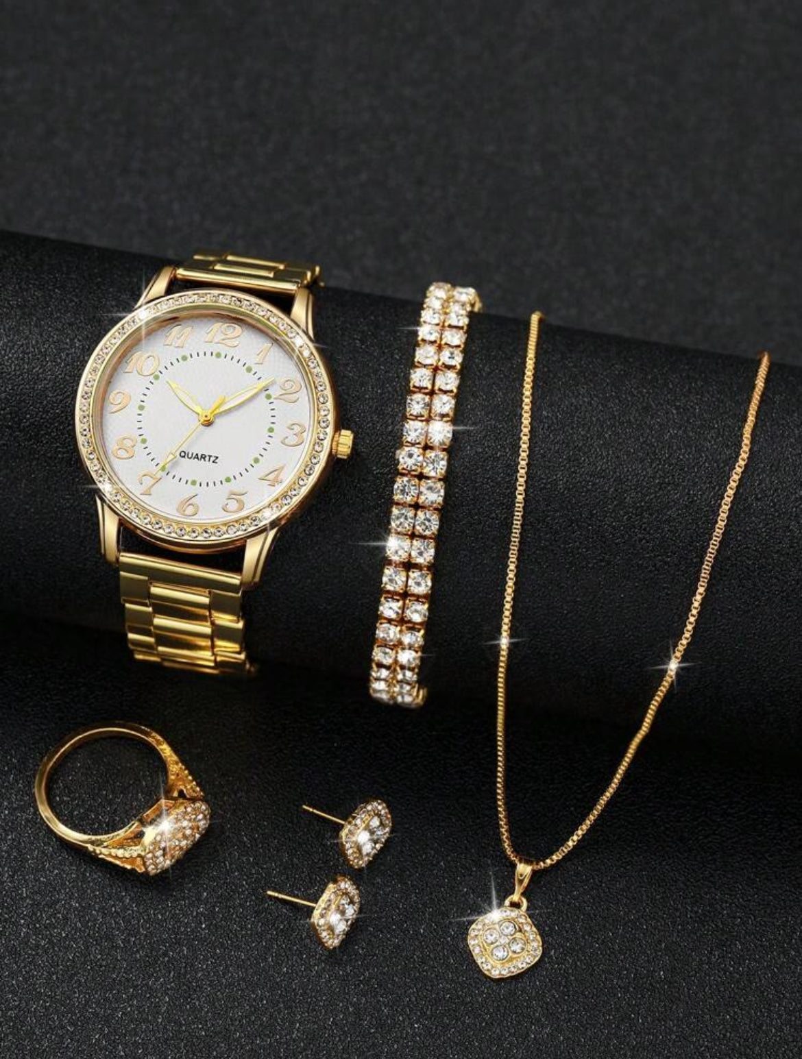 6pc Sadie Gold Watch Set
