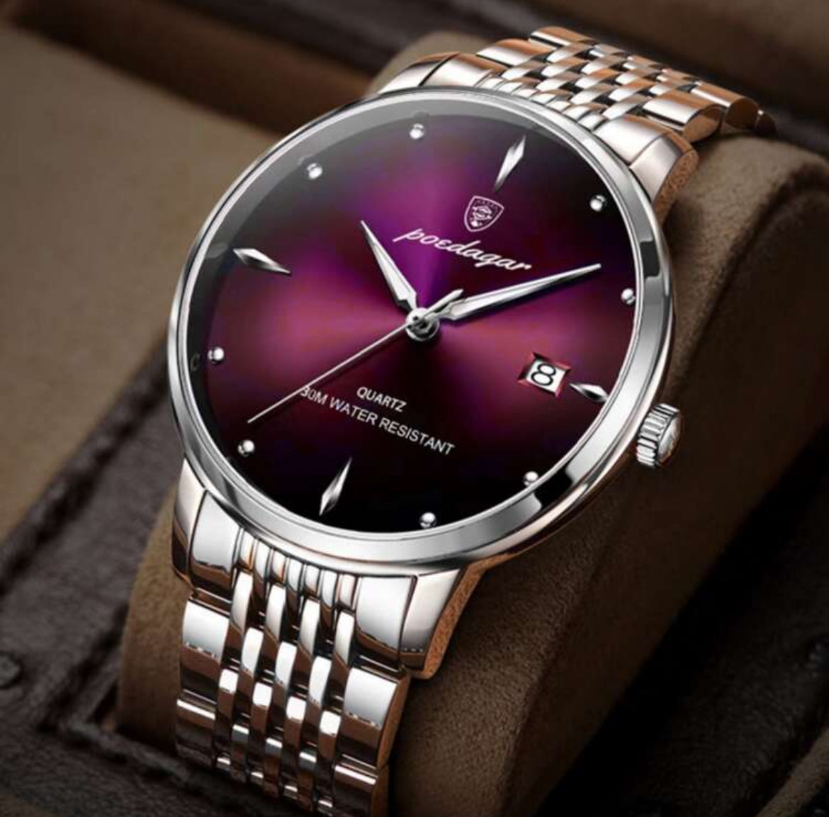 Purple Port Stainless Steel men’s watch